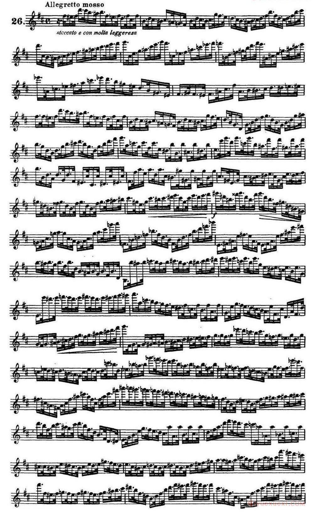 柯勒30首高级长笛练习曲作品75号(NO.1-NO.30)