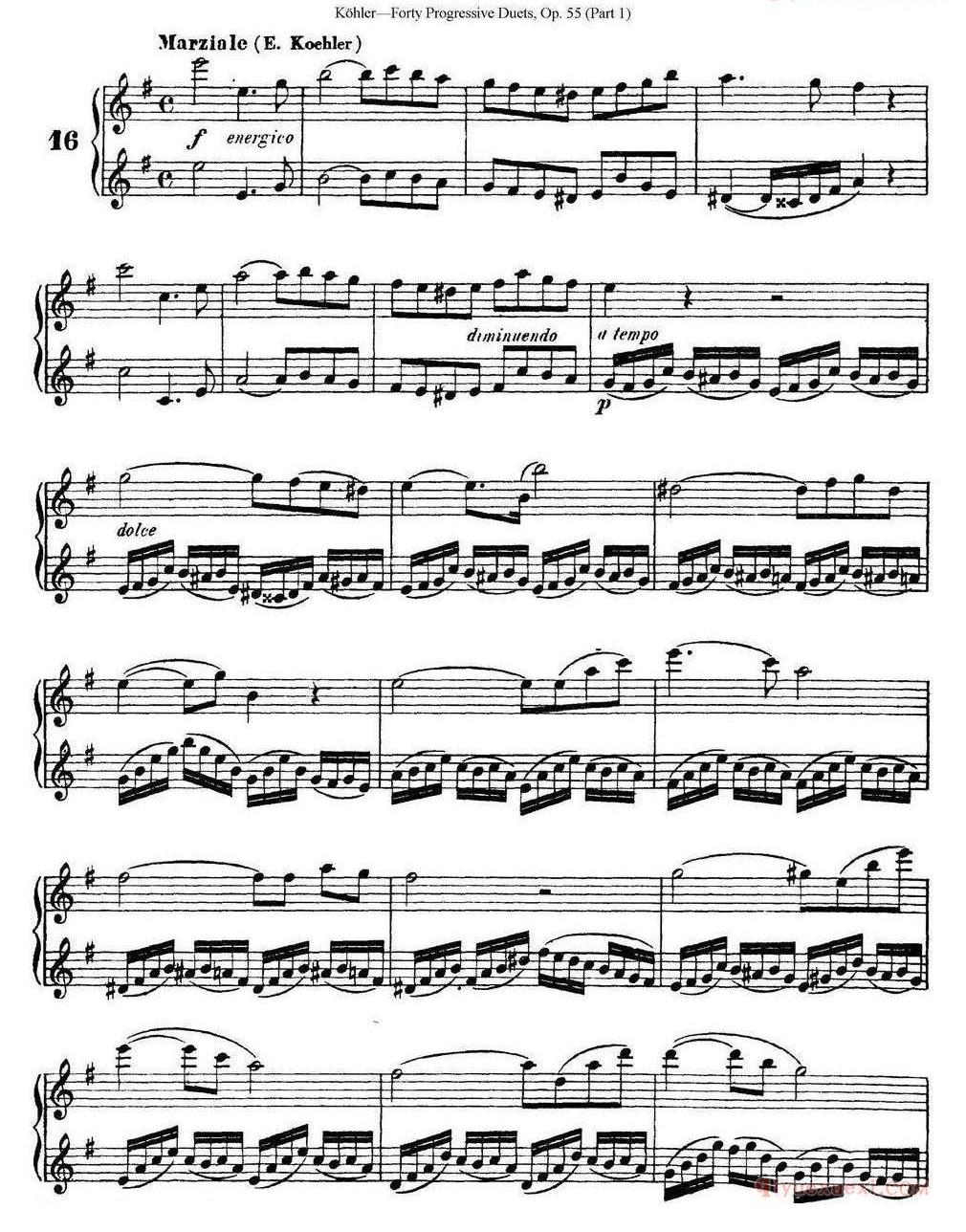 柯勒40首长笛提高练习曲OP.55(NO.1-NO.25)