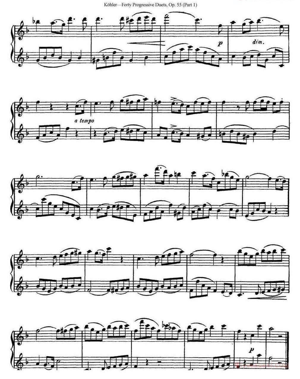 柯勒40首长笛提高练习曲OP.55(NO.1-NO.25)