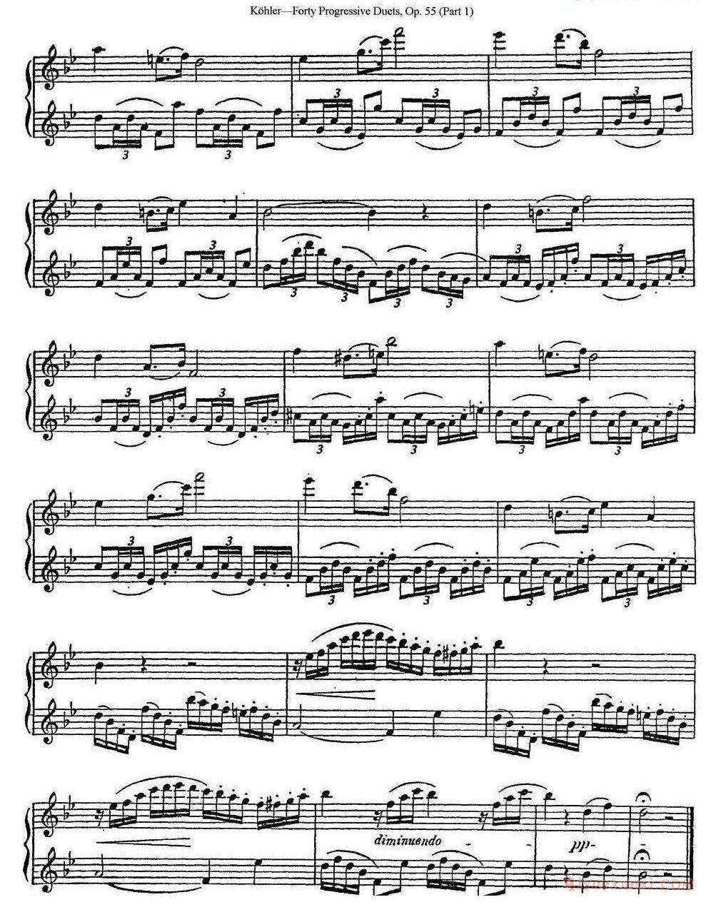 柯勒40首长笛提高练习曲OP.55(NO.1-NO.25)