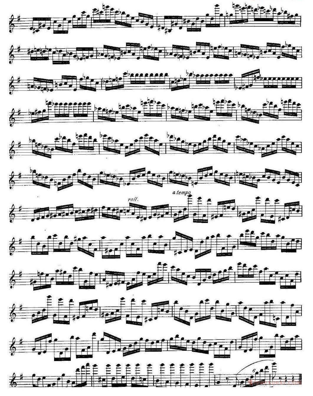 柯勒长笛练习曲作品33号