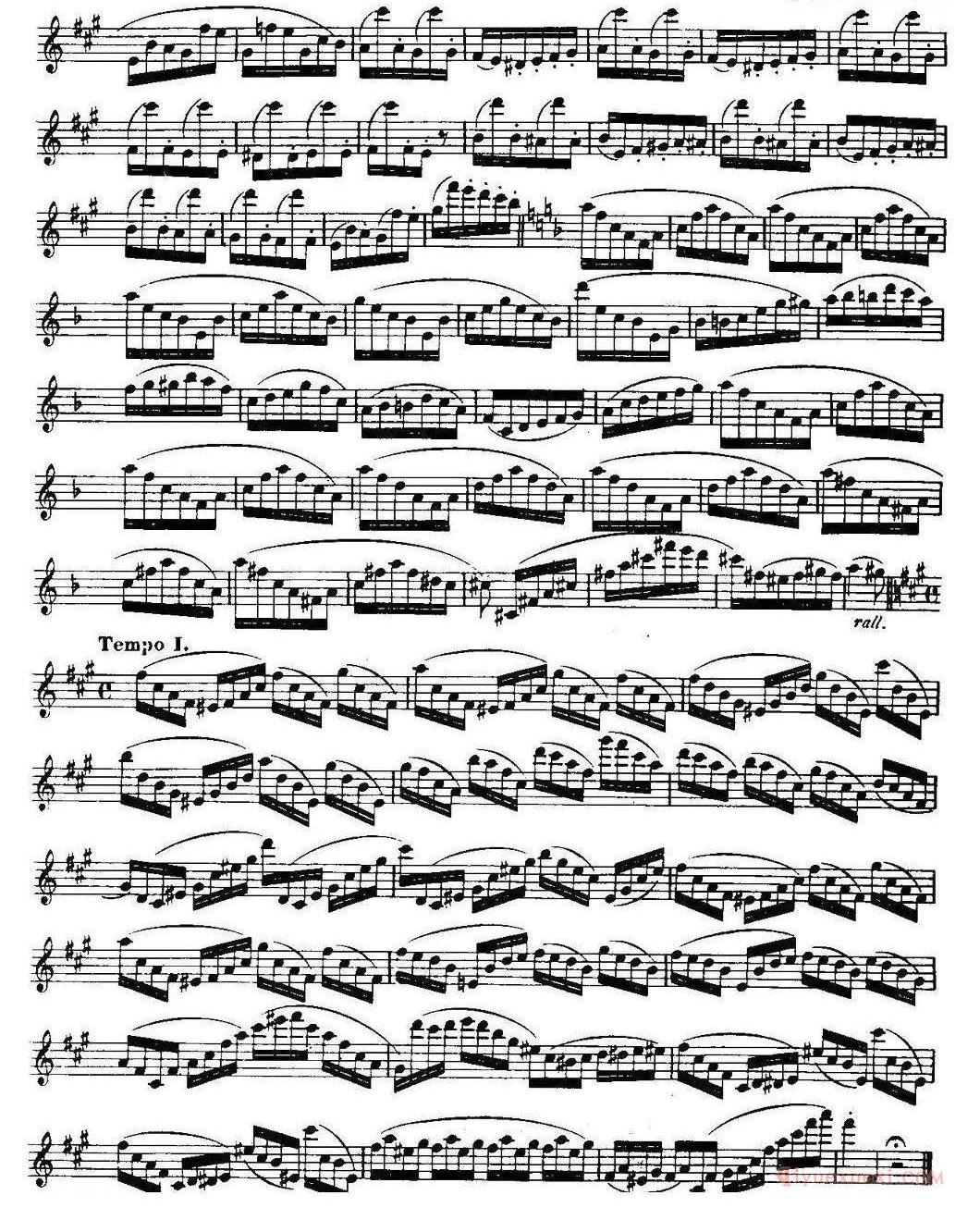 柯勒长笛练习曲作品33号