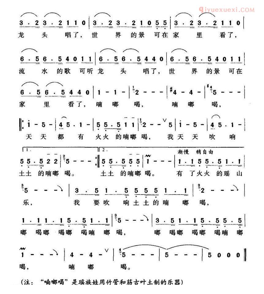 儿童歌曲简谱[吹响嘀嘟喝]