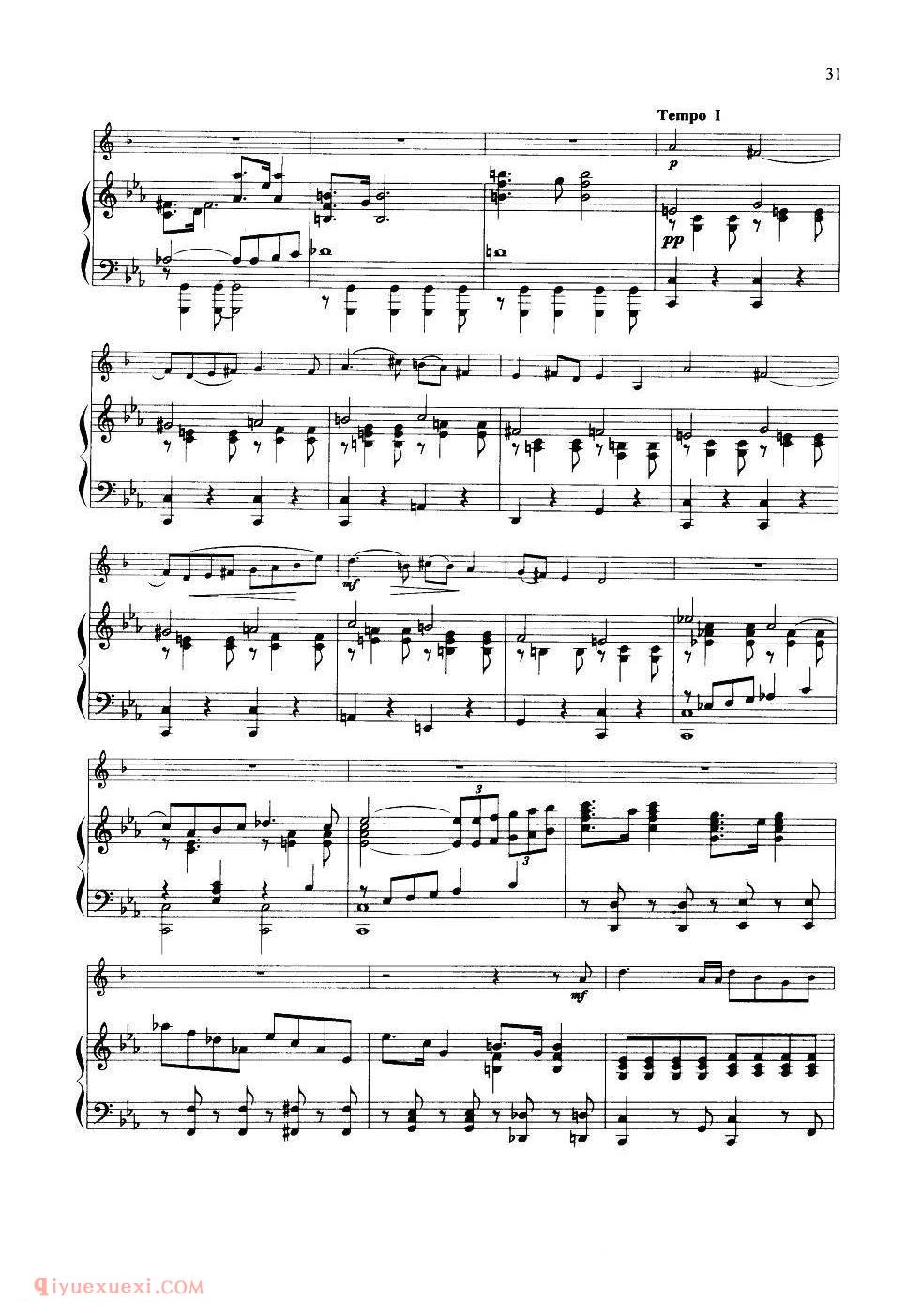 《协奏曲第三首》[苏]肖洛科夫曲/B.Scholo kov