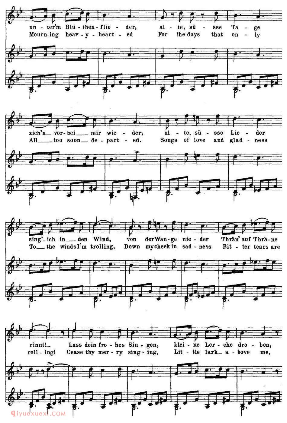 Chopin-17 Polish Songs Op.74，No.2（Der Fruhling. In Spring.）钢琴伴奏谱
