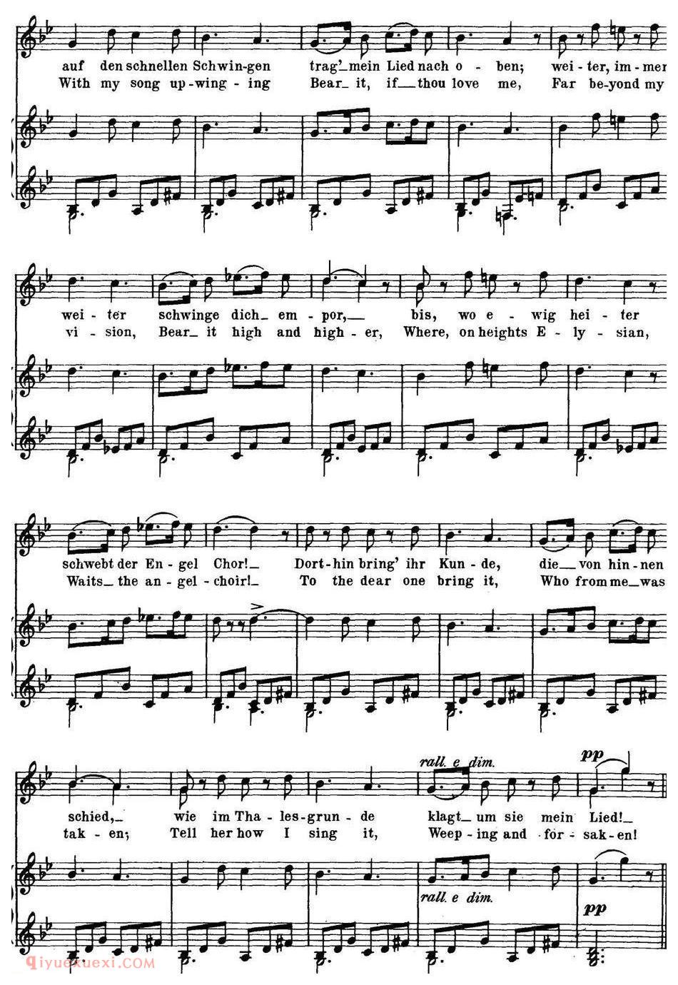Chopin-17 Polish Songs Op.74，No.2（Der Fruhling. In Spring.）钢琴伴奏谱