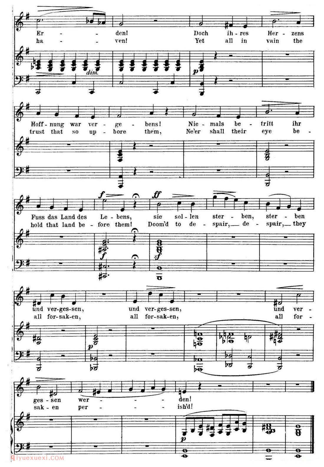 五线谱《旋律 Eine Melodie》