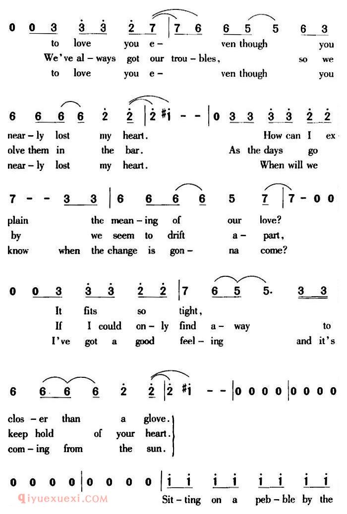 简谱《Valotte 瓦洛特》