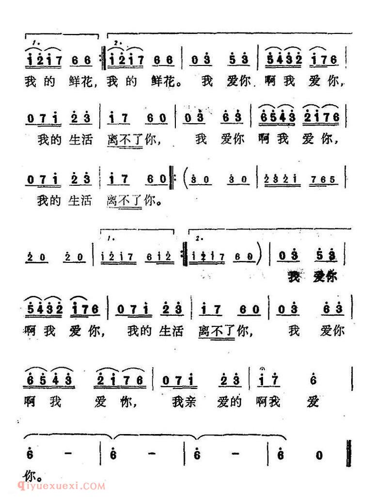 我交了好运气 歌剧货郎与小姐选曲 | 简谱