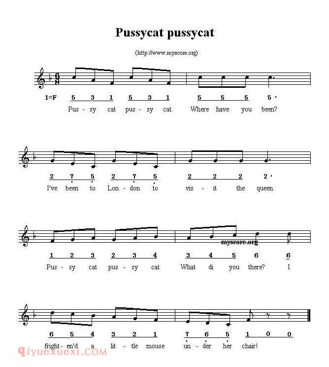 Pussycat pussycat