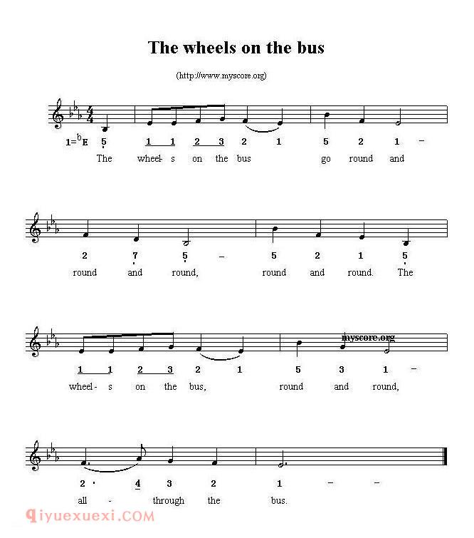 The wheels on the bus