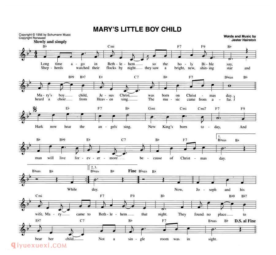 MARY'S LITTLE BOY CHILD