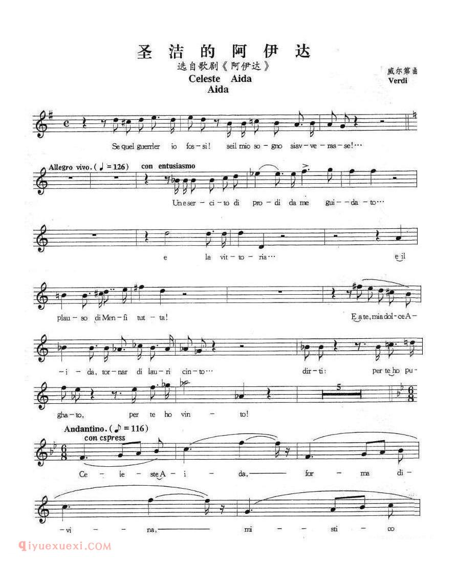 圣洁的阿依达 | 意大利