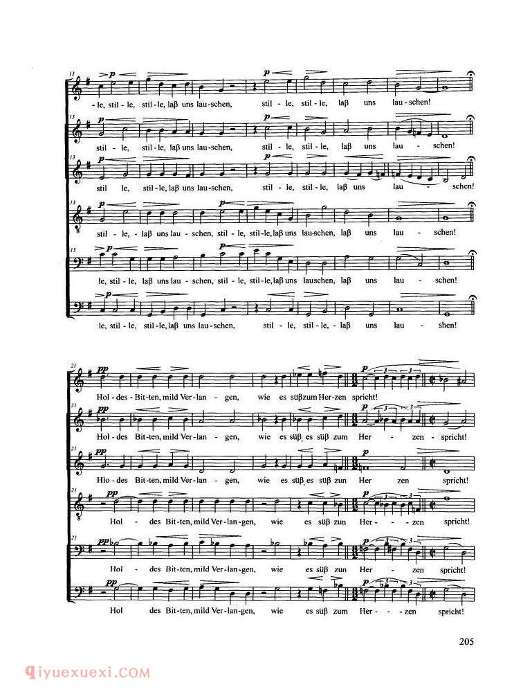 Abendstandchen | 五线谱