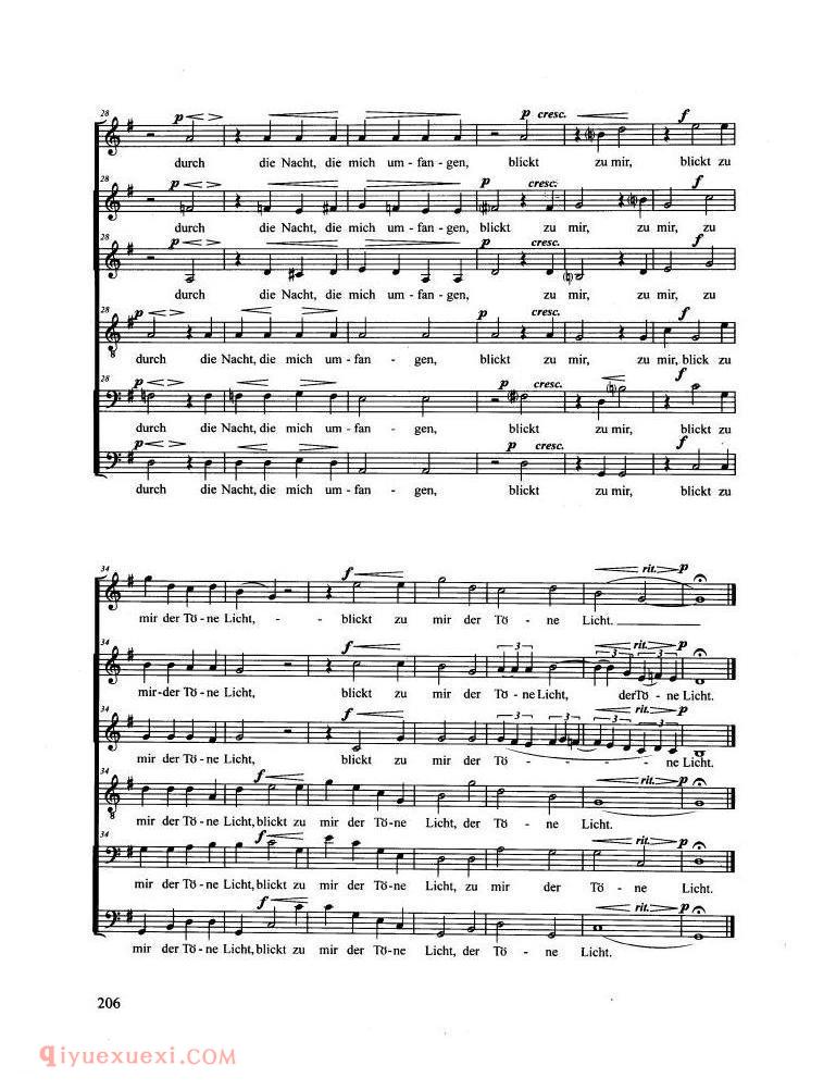 Abendstandchen | 五线谱