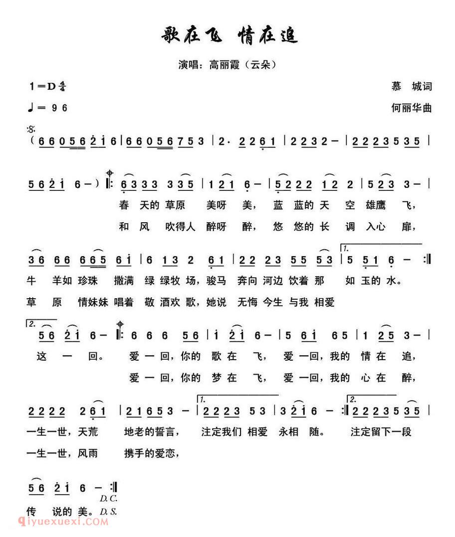 歌在飞 情在追