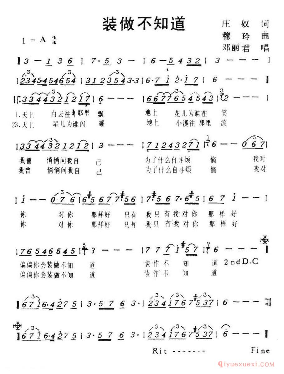 装做不知道_带和弦