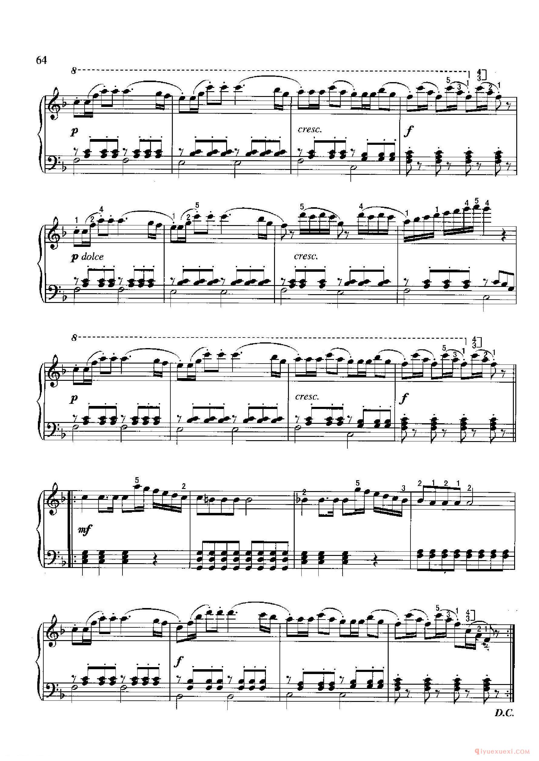 维也纳进行曲(wiener Marsch)车尔尼