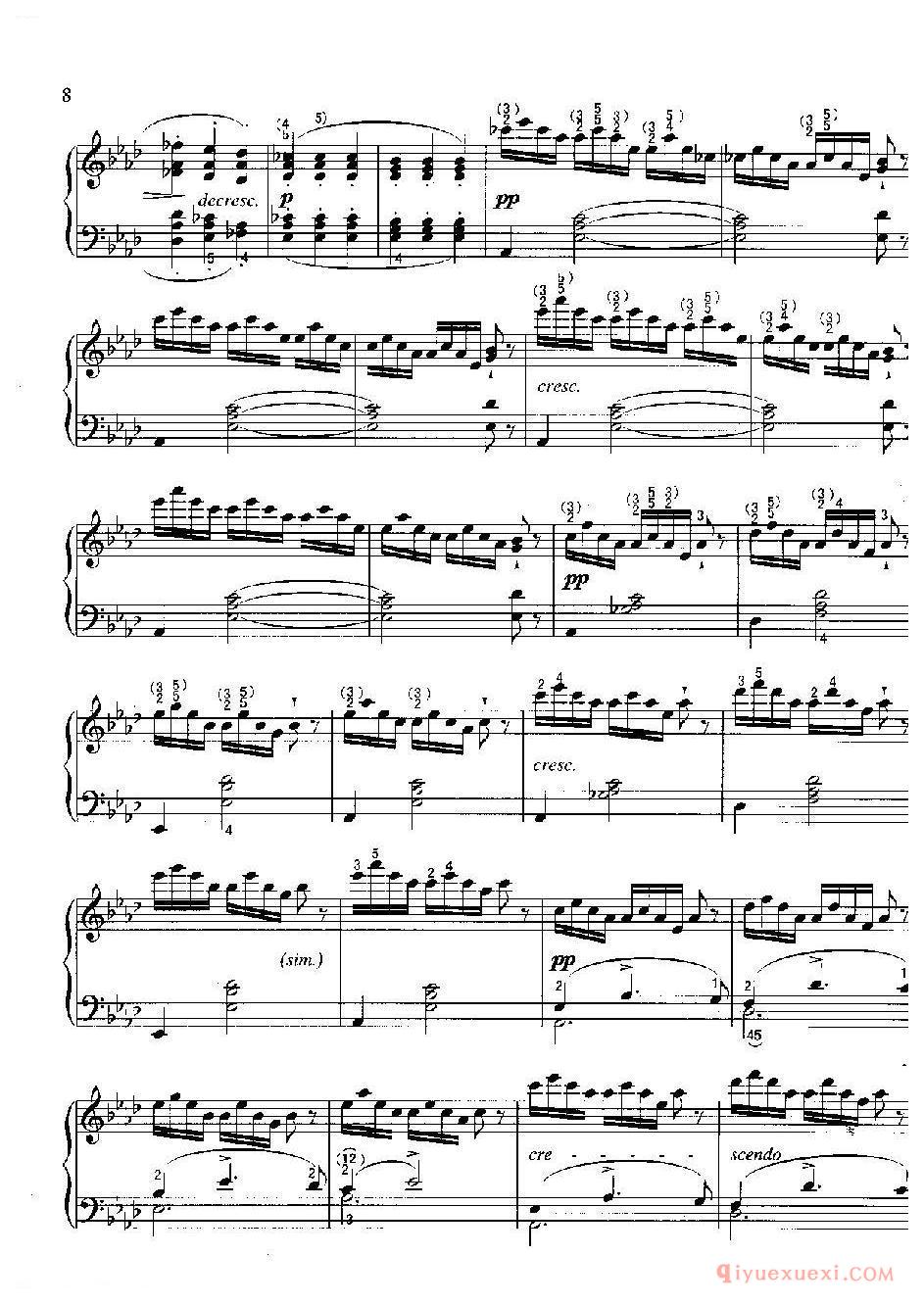 即兴曲(第4首)(Impromptu IⅣ, 0p.90-4) 舒柏特