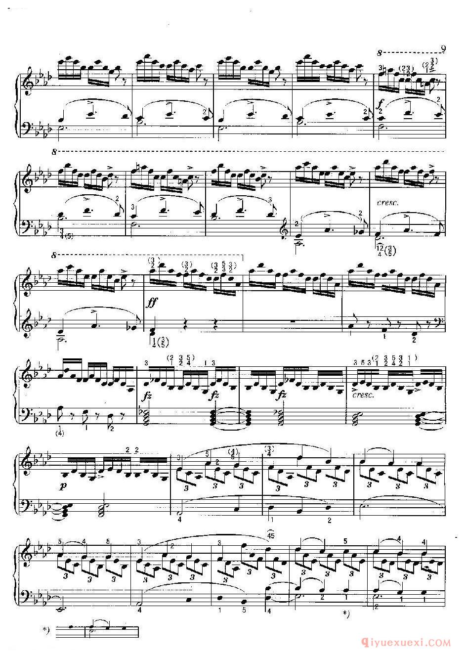 即兴曲(第4首)(Impromptu IⅣ, 0p.90-4) 舒柏特