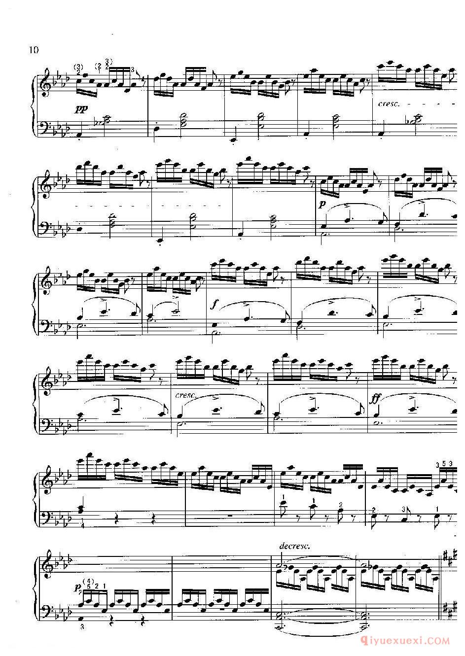 即兴曲(第4首)(Impromptu IⅣ, 0p.90-4) 舒柏特