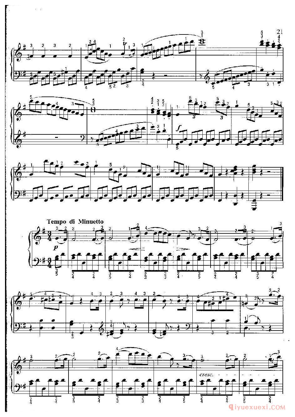 奏鸣曲(G大调)(Sonata in G, Op.49-2)贝多芬
