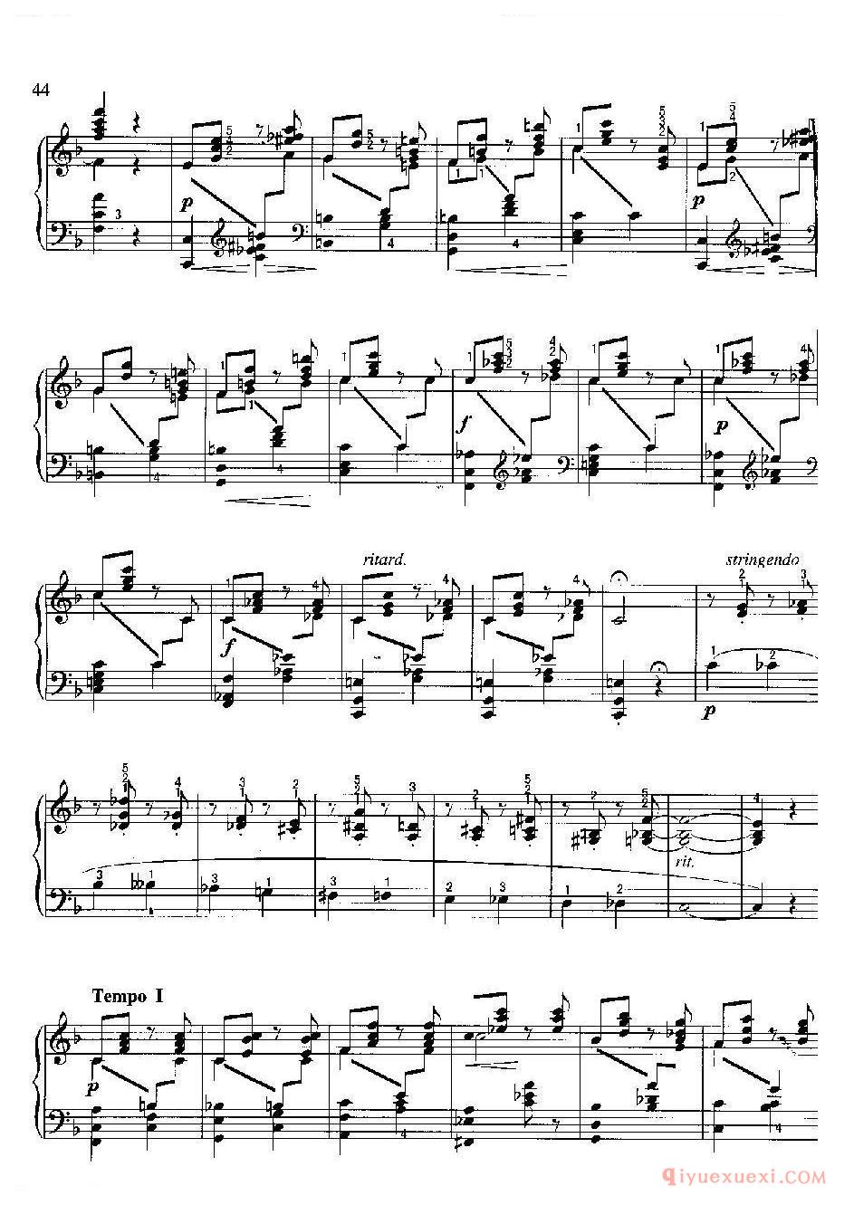 旋律(F大调)(Melody in F) 鲁宾斯坦
