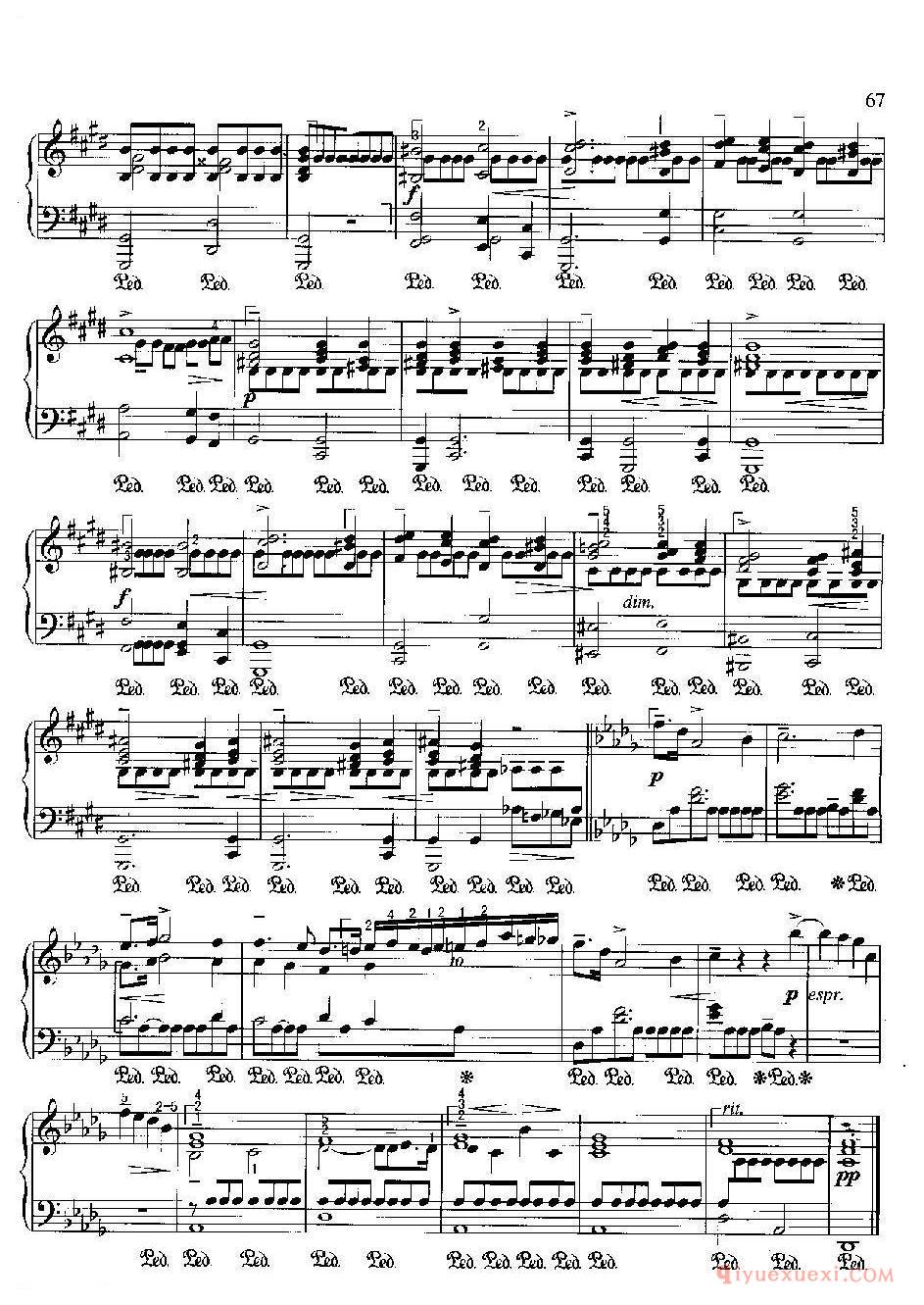 雨点前奏曲(降D大调)(Prelude in D flat“Raindrop”)肖邦