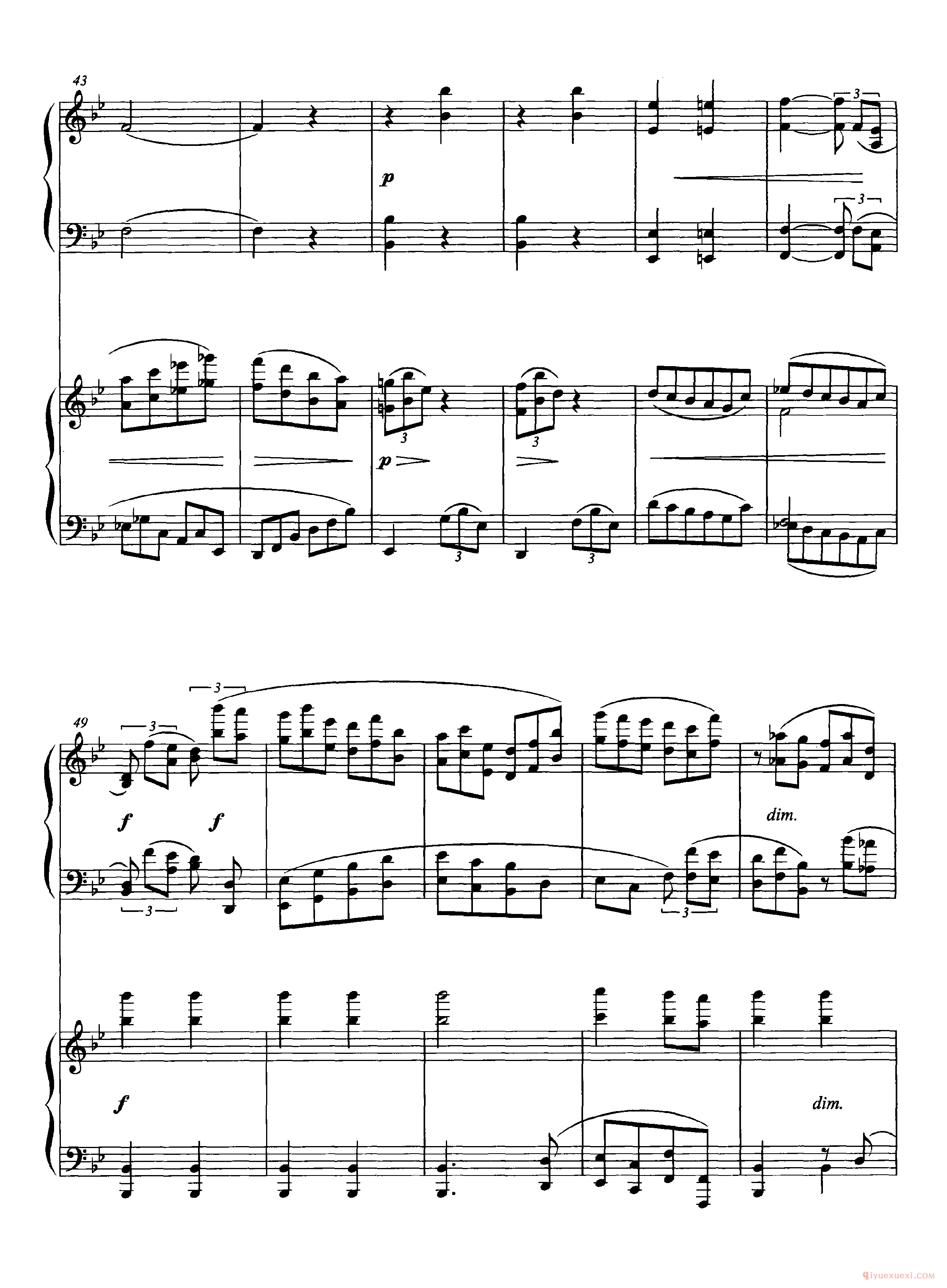 世界著名双钢琴名曲:海顿主题变奏曲( Variations on a Theme by Joseph Hayden)勃拉