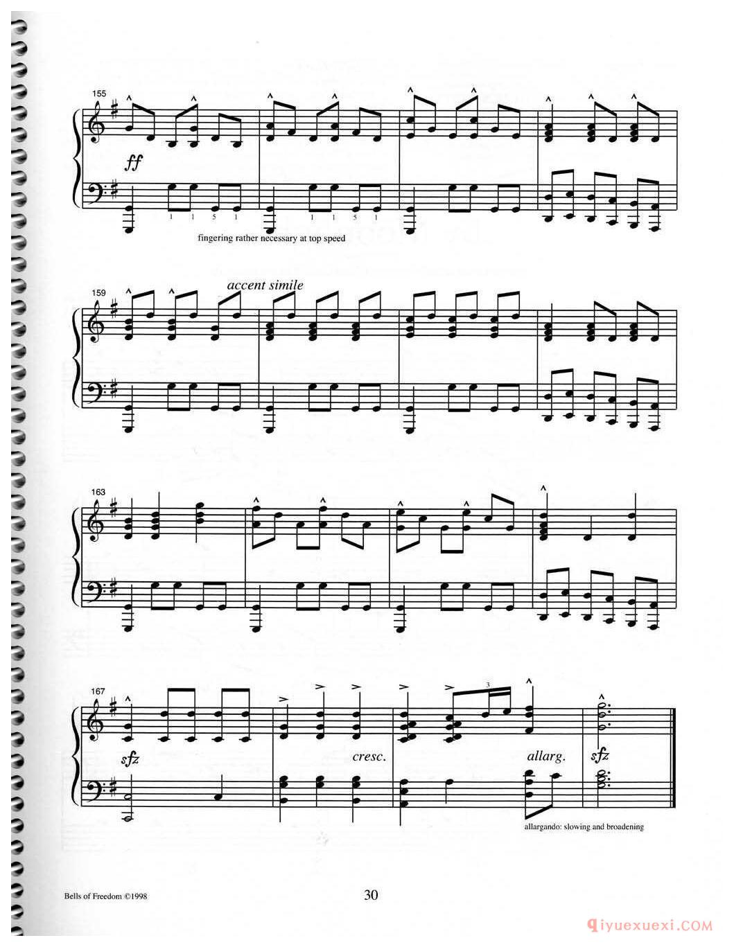 钢琴独奏曲《Bells of Freedom》Jon Schmidt