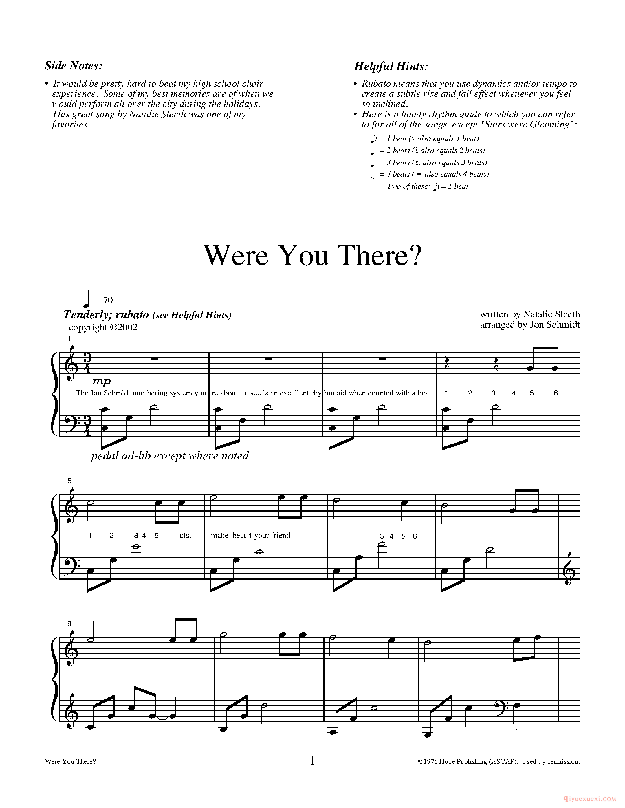 钢琴独奏曲《Were You There?(Natalie Sleeth)》Jon Schmidt