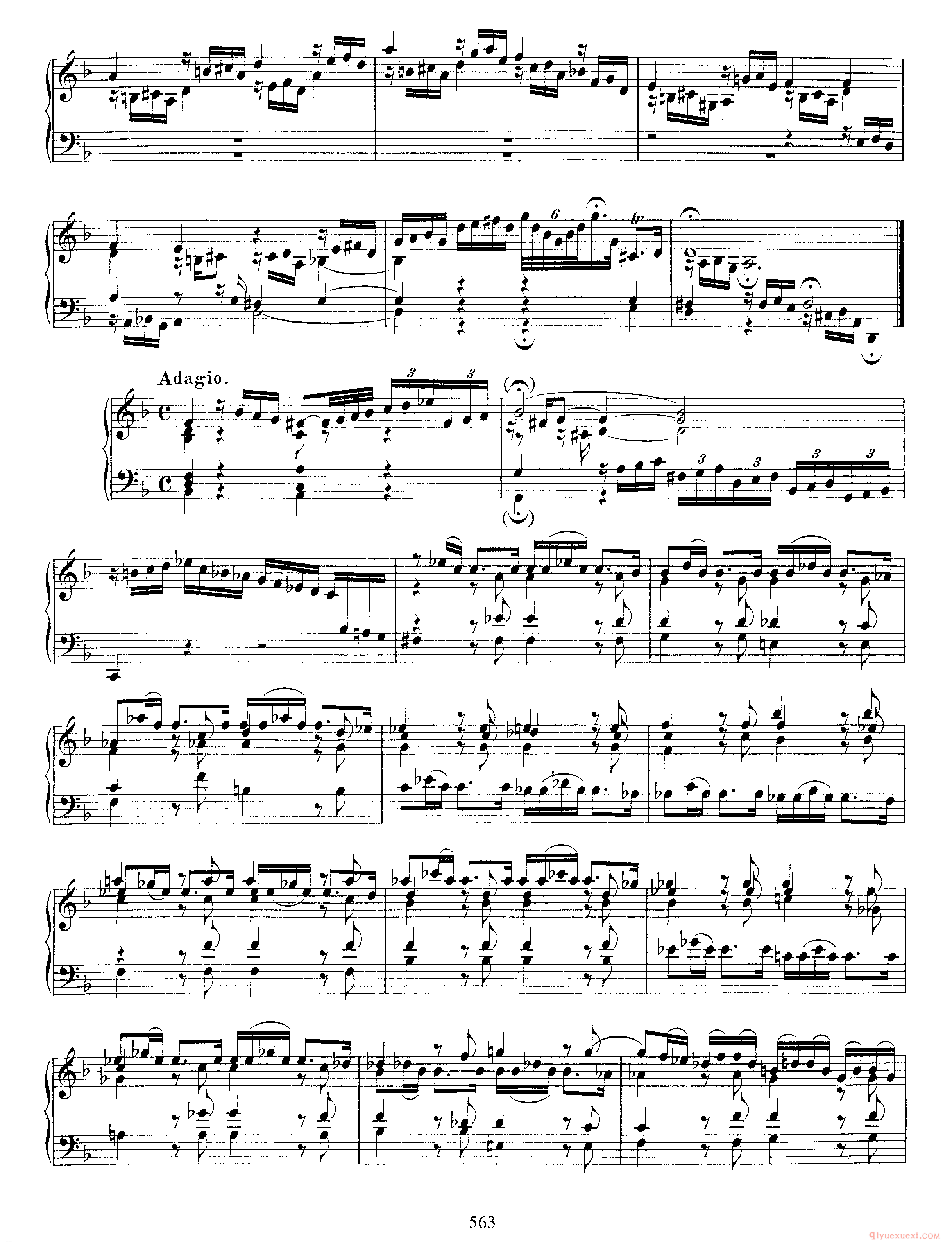 巴赫7首托卡塔《Toccata d小调 BWV913》巴赫的复调作品