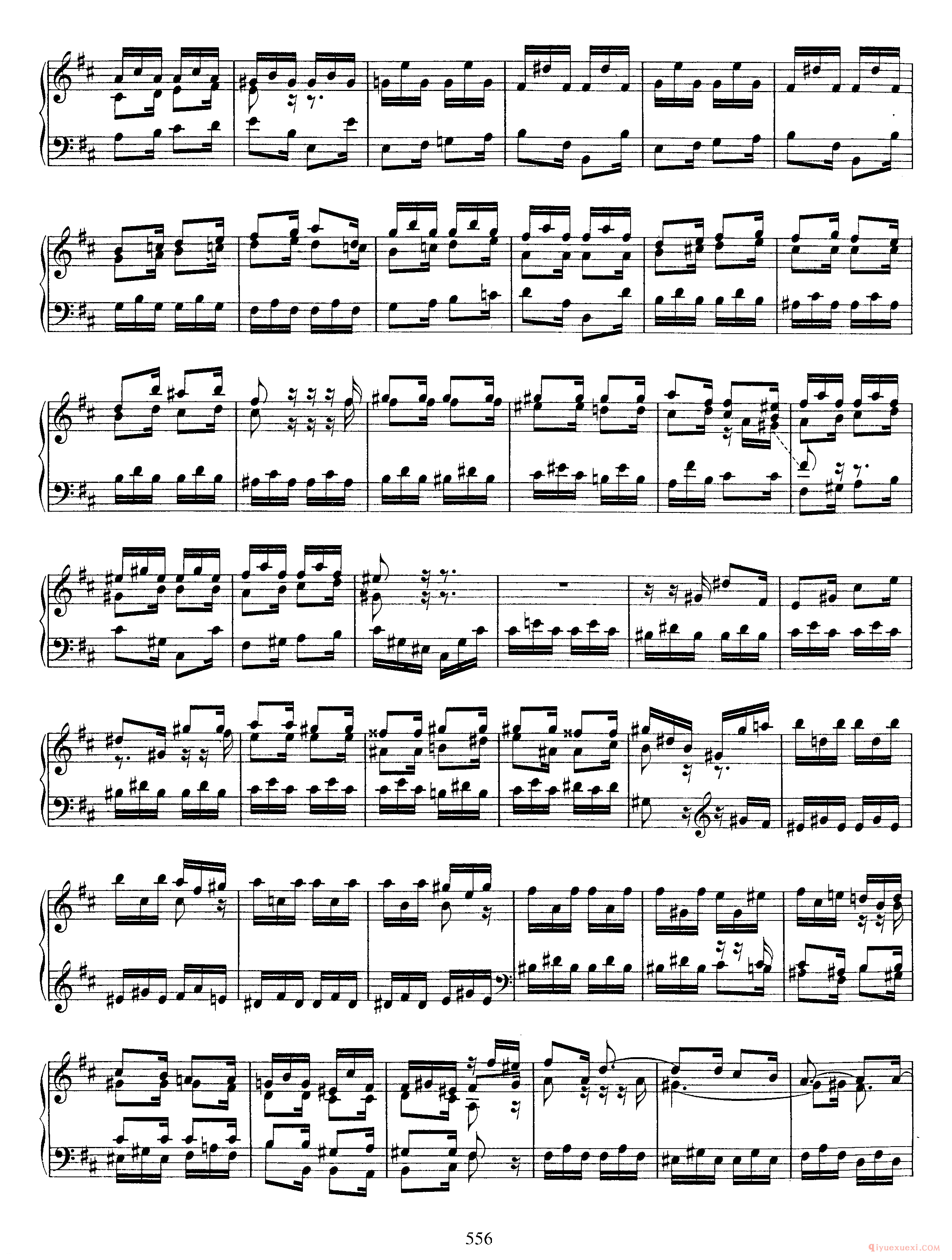 巴赫7首托卡塔《D大调 BWV912》巴赫的复调作品