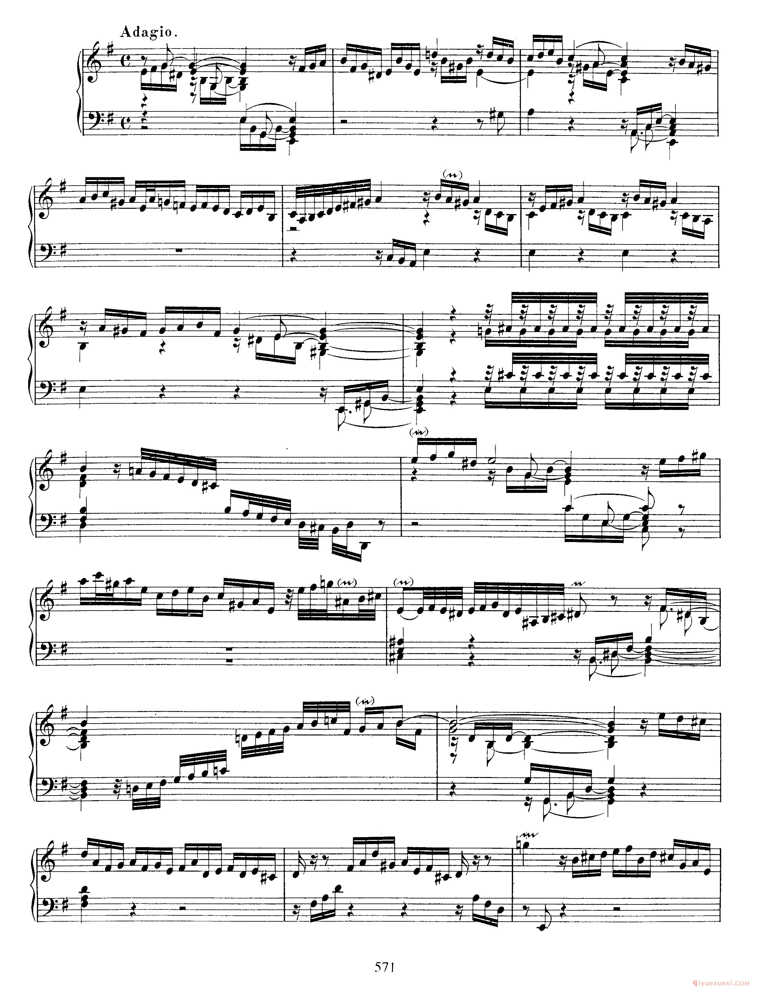 巴赫7首托卡塔《Toccata e小调 BWV914》巴赫的复调作品