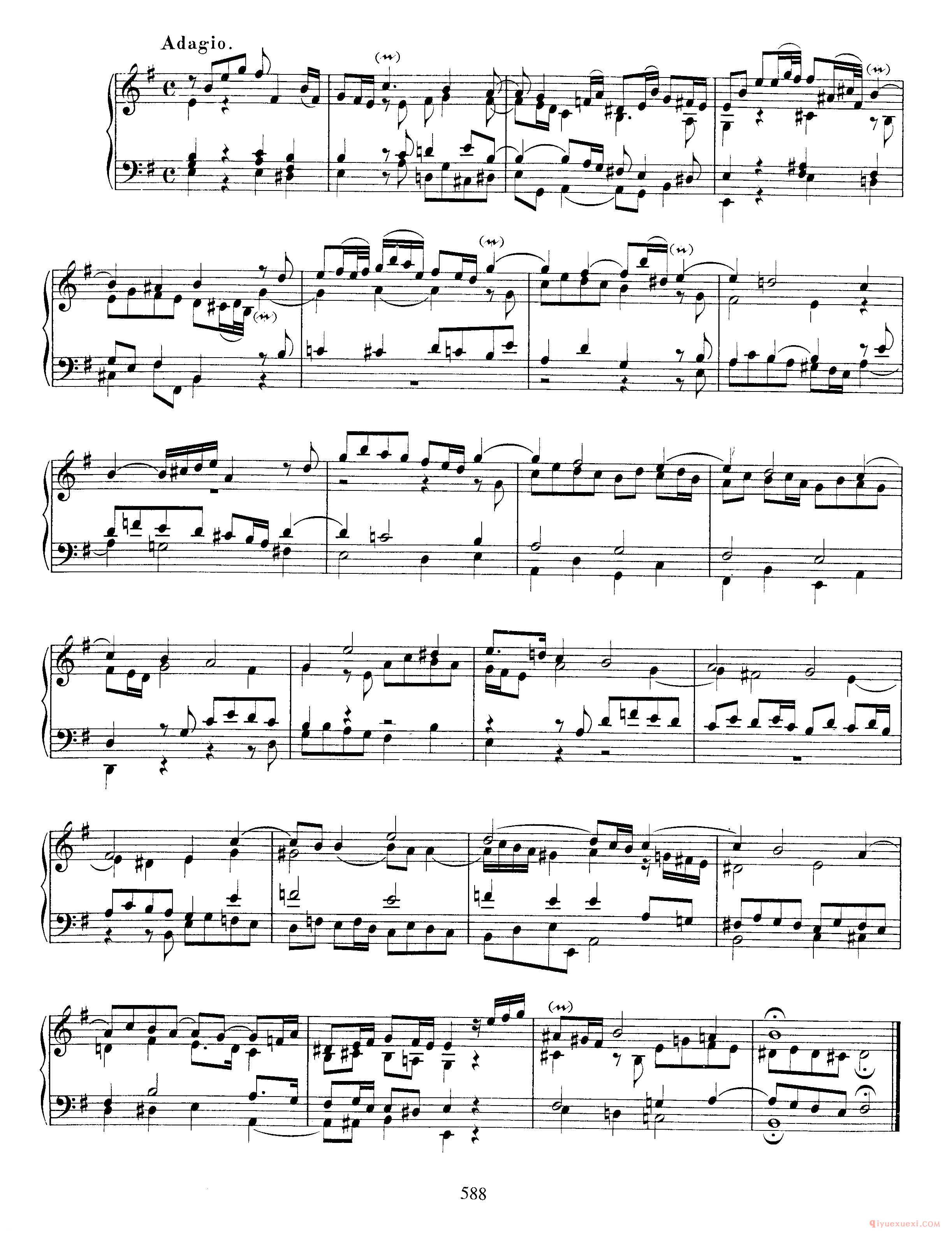 巴赫7首托卡塔《Toccata G大调 BWV916》巴赫的复调作品