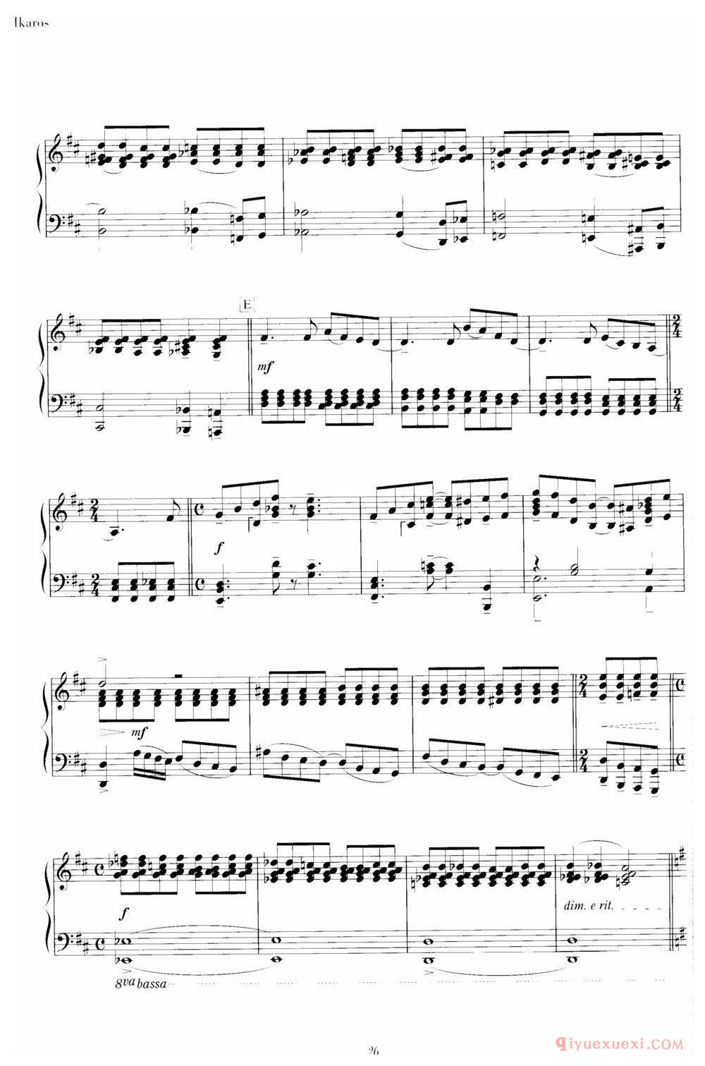 久石让《Ikaros》钢琴独奏作品乐谱