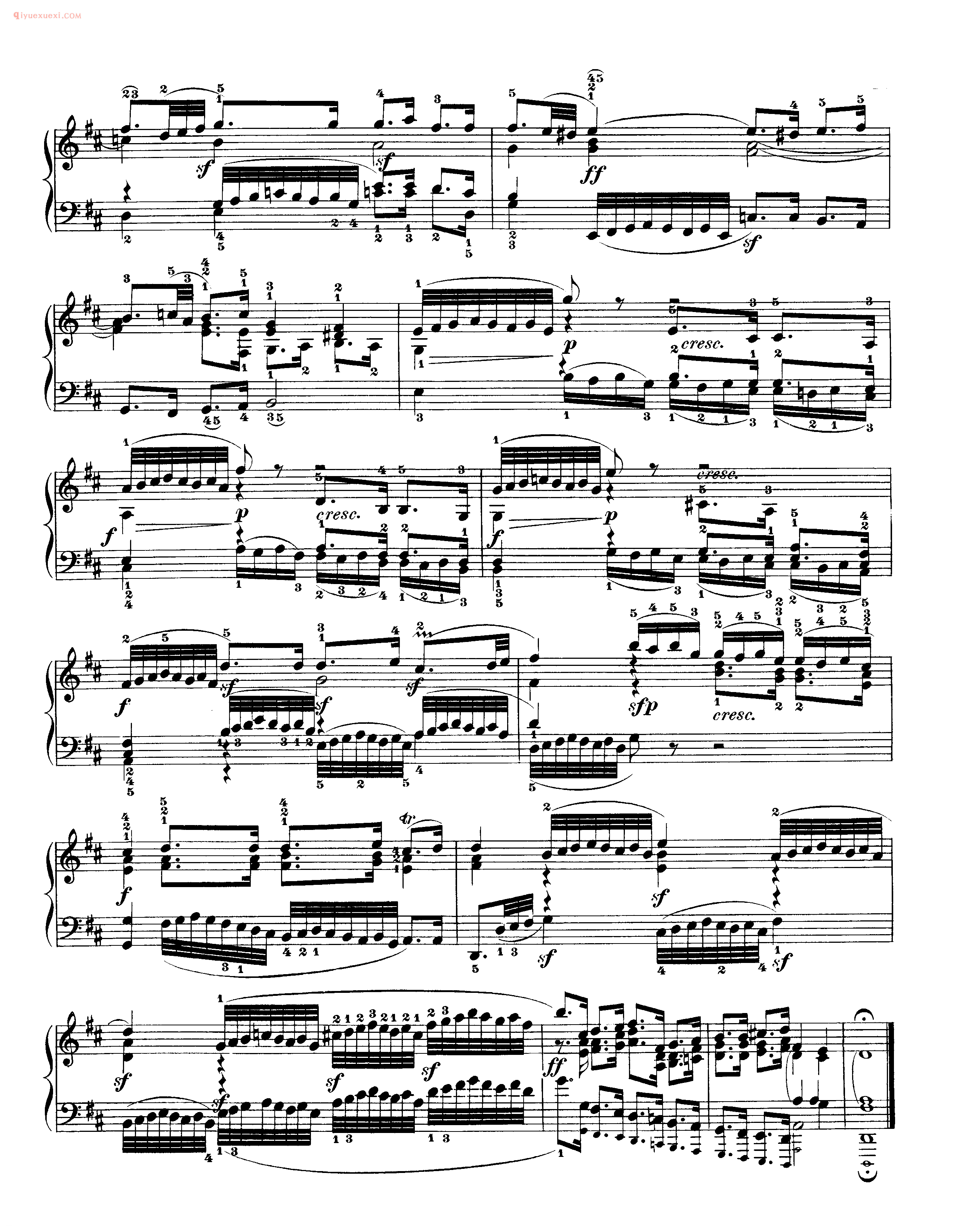 巴赫平均律第一册_第五首_赋格《Fuga V》a 4 Voci