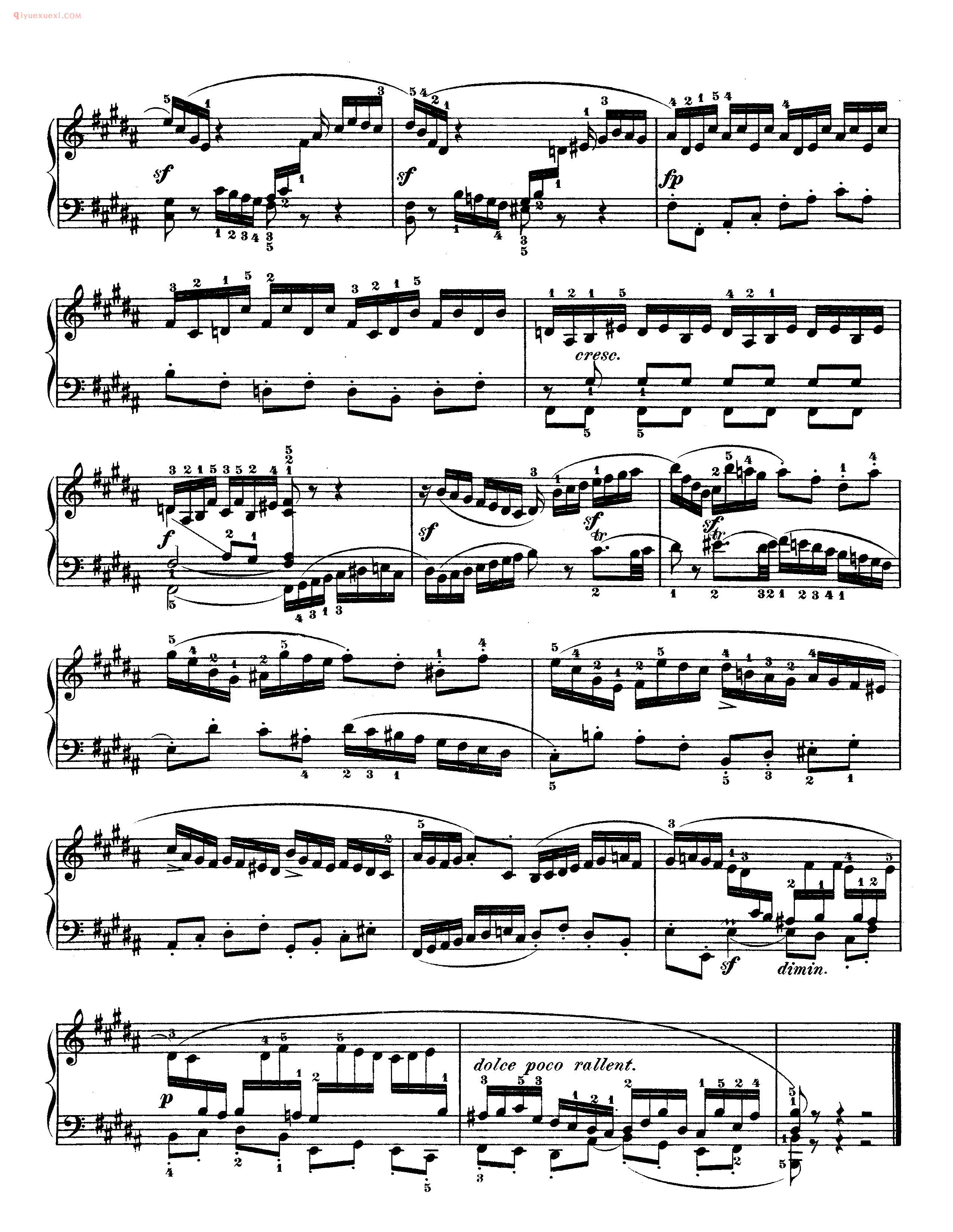 巴赫平均律第二册_第二十三首_前奏曲《Preludio XXIII》