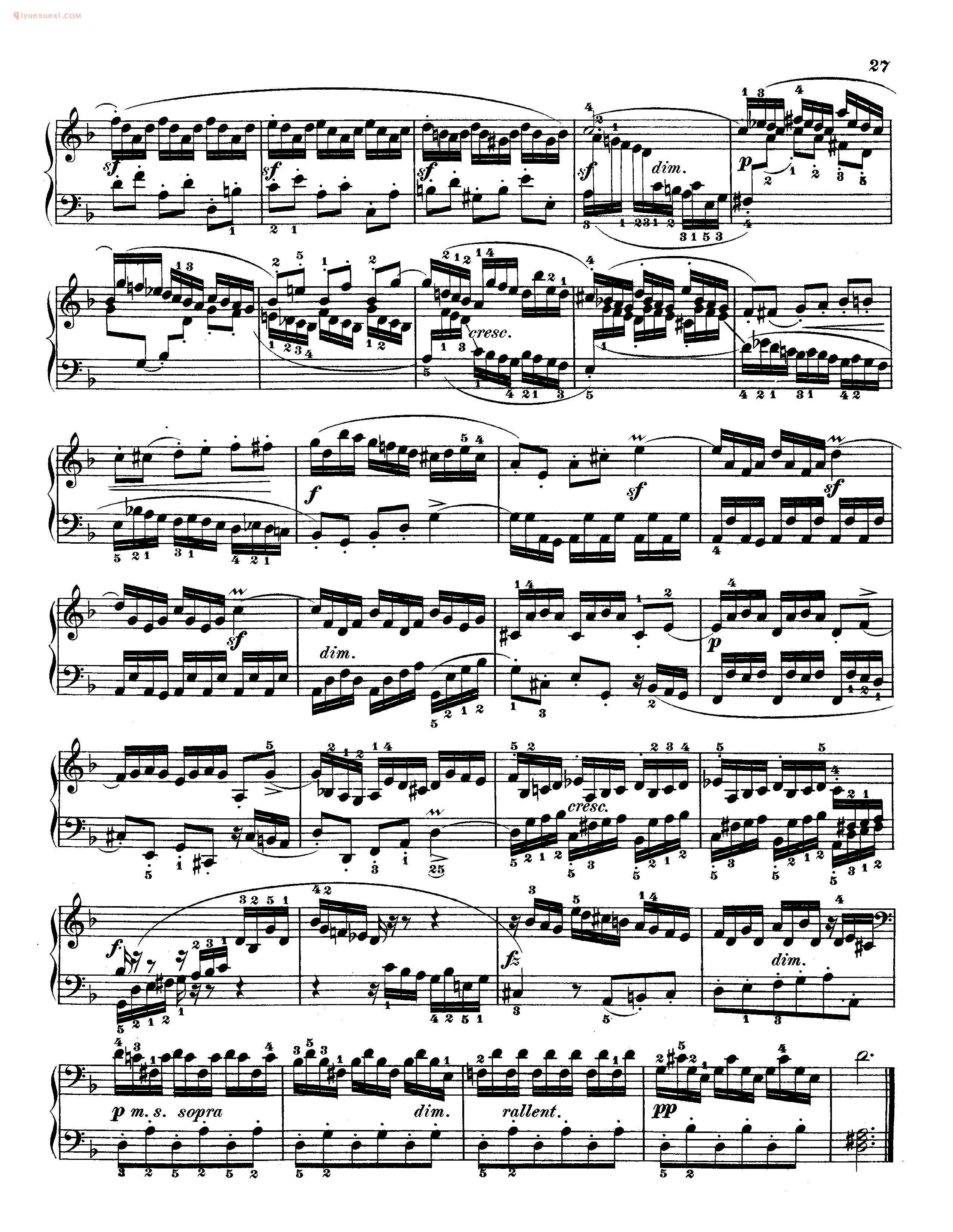 巴赫平均律第二册_第六首_前奏曲《Preludio VI》
