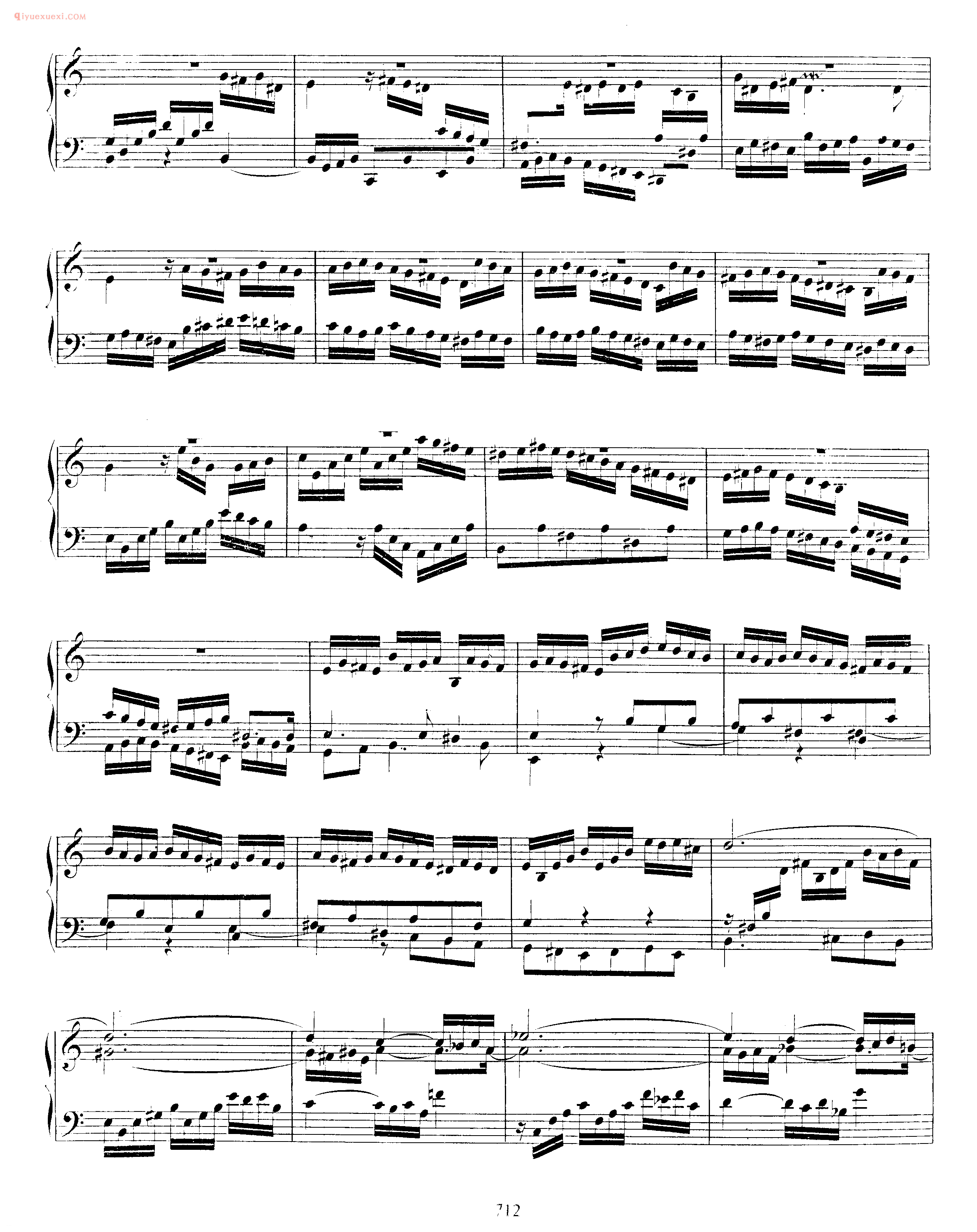 巴赫a小调幻想曲与赋格《Fantasia and Fughetta in A Minor BWV 944》巴赫钢琴作品