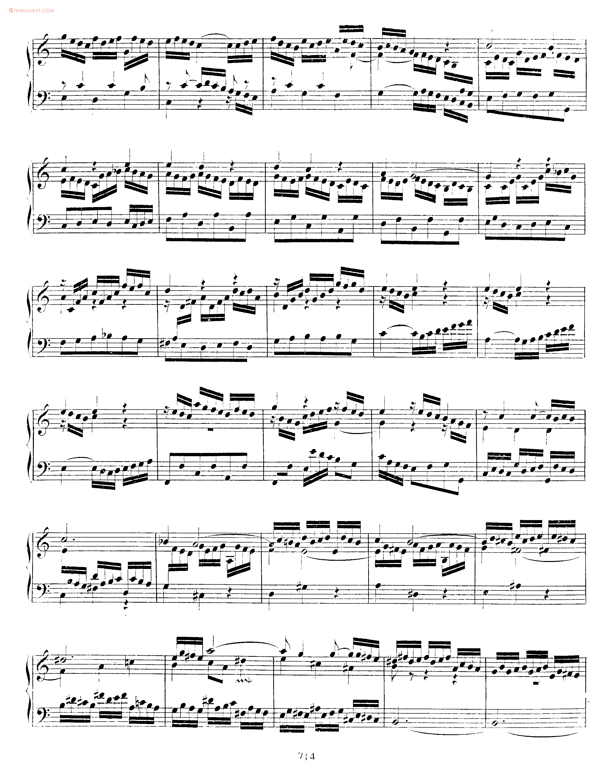巴赫a小调幻想曲与赋格《Fantasia and Fughetta in A Minor BWV 944》巴赫钢琴作品