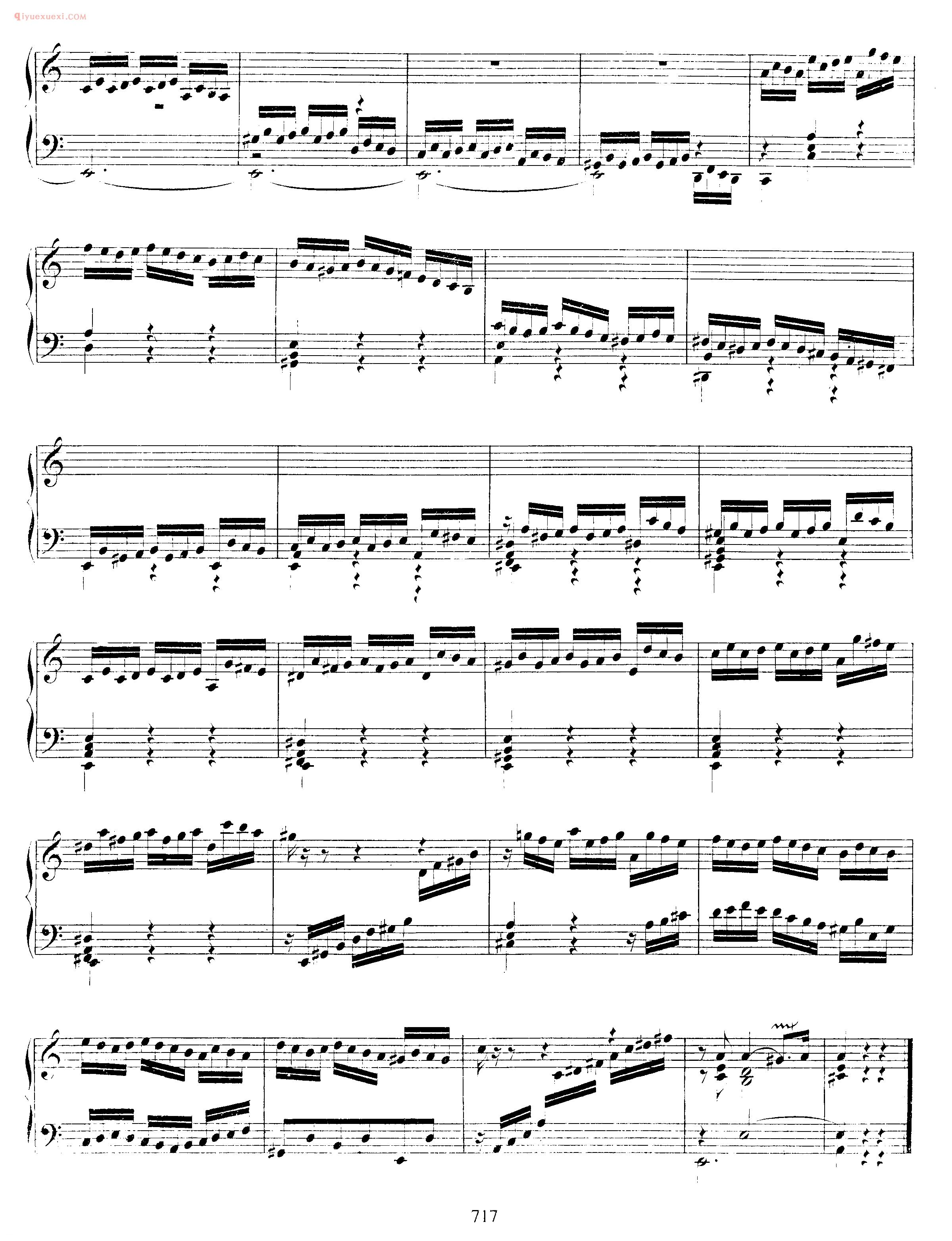 巴赫a小调幻想曲与赋格《Fantasia and Fughetta in A Minor BWV 944》巴赫钢琴作品