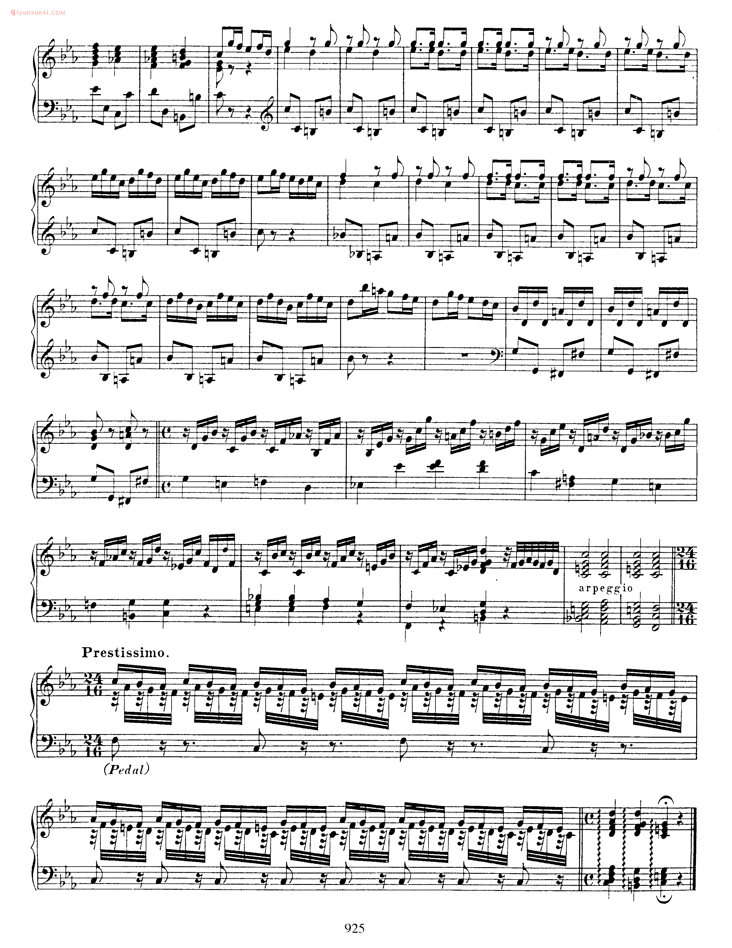 巴赫c小调前奏曲与小赋格曲《Prelude Fantasia in C Minor BWV 921》