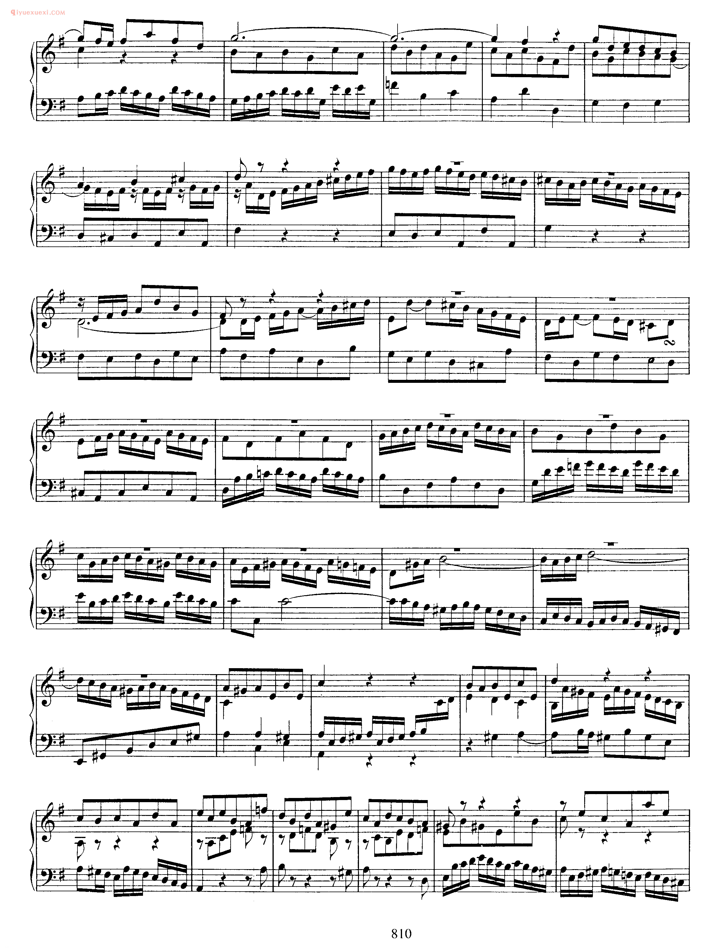 巴赫e小调前奏曲与小赋格曲《Prelude and Fughetta in E Minor BWV 900》