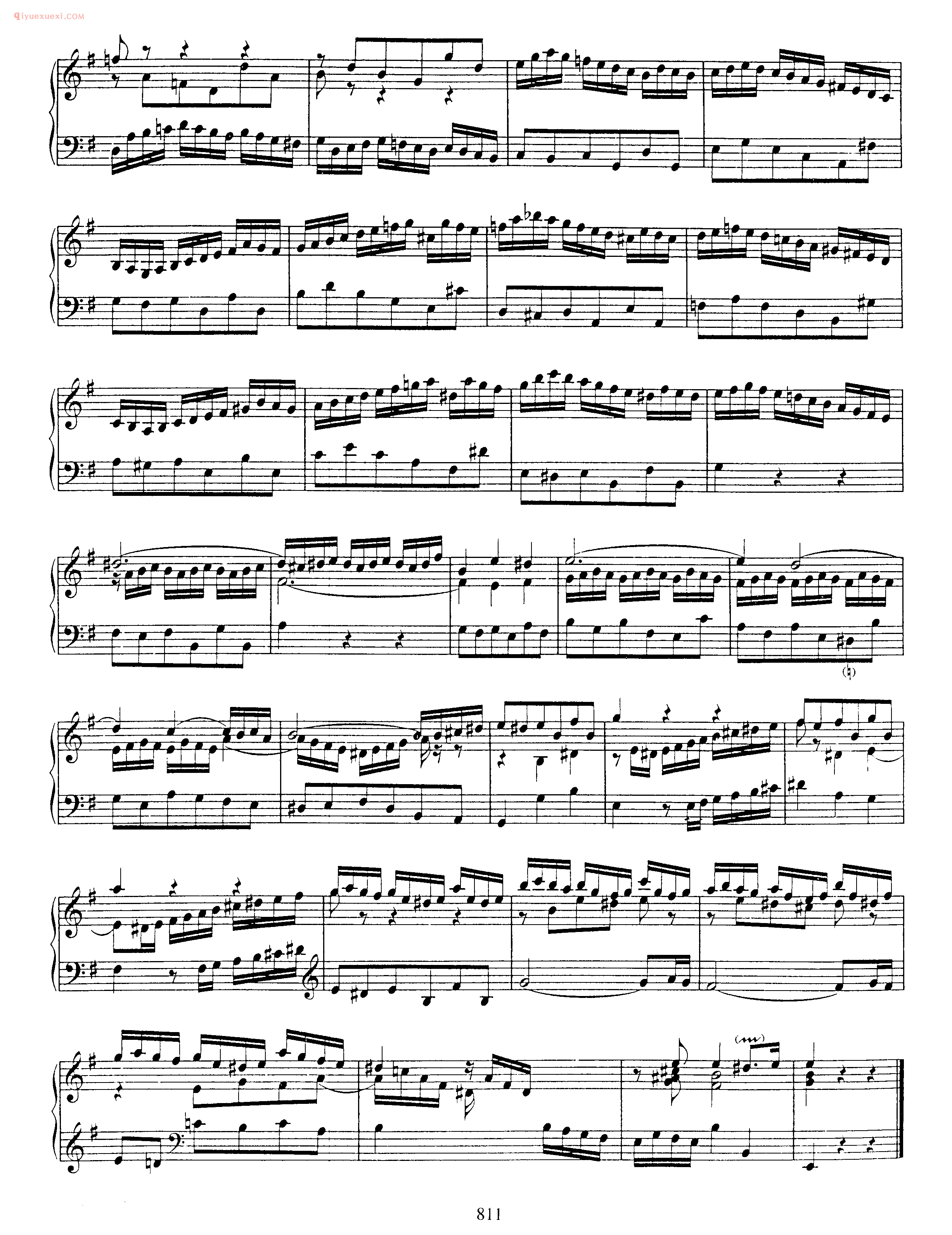 巴赫e小调前奏曲与小赋格曲《Prelude and Fughetta in E Minor BWV 900》