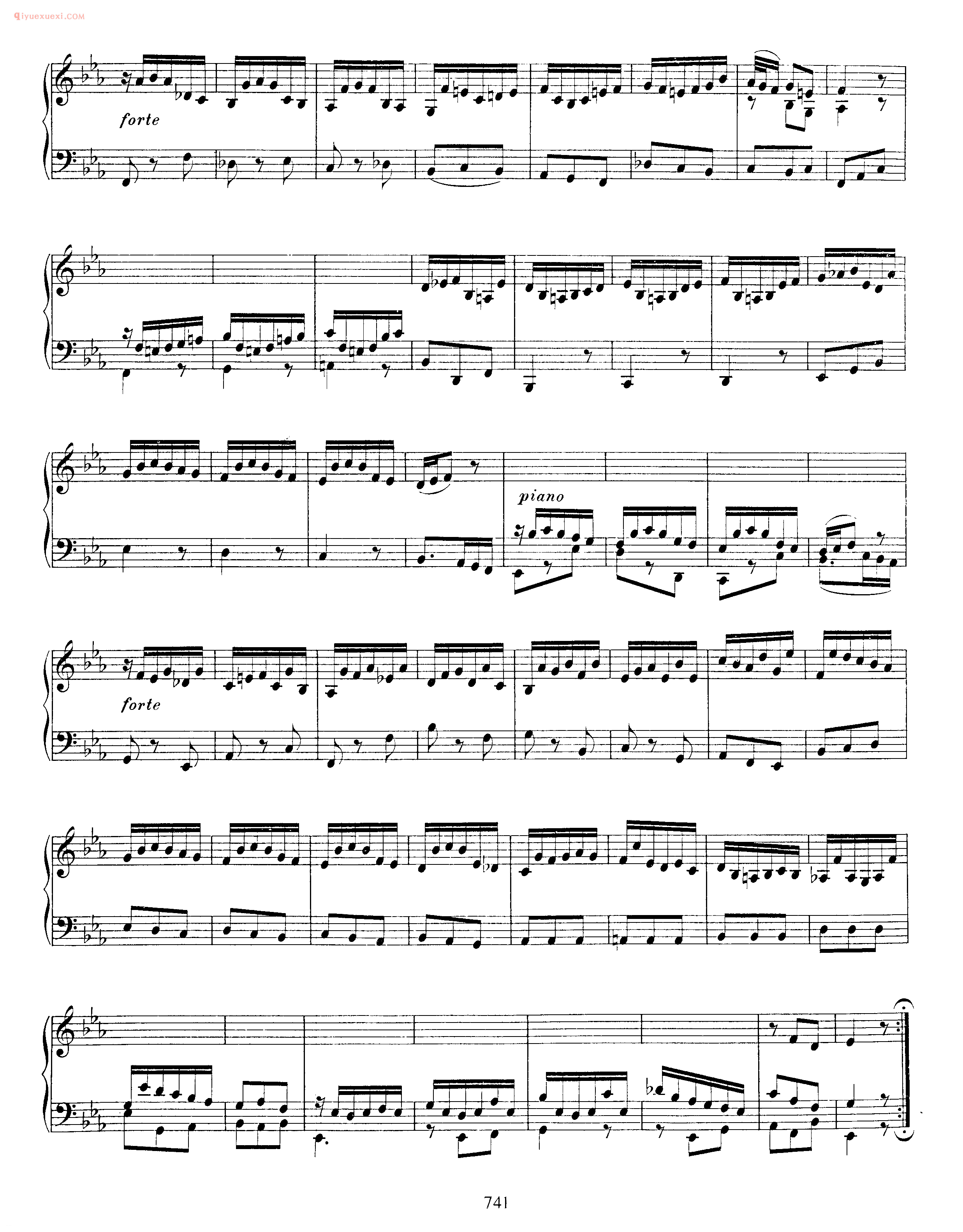 巴赫前奏曲、赋格和快板降B大调《Prelude, Fugue and Allegro_in Eb Major_BWV 998》