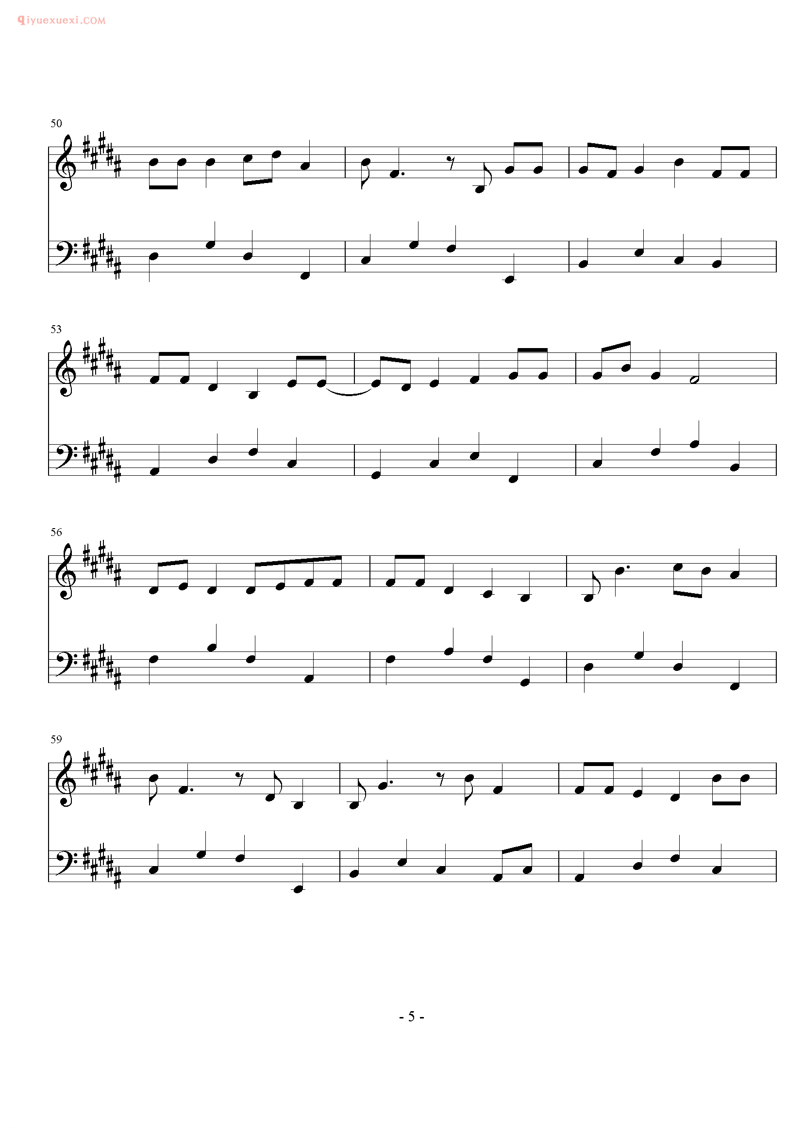 方力申歌曲《好好恋爱》钢琴谱五线谱