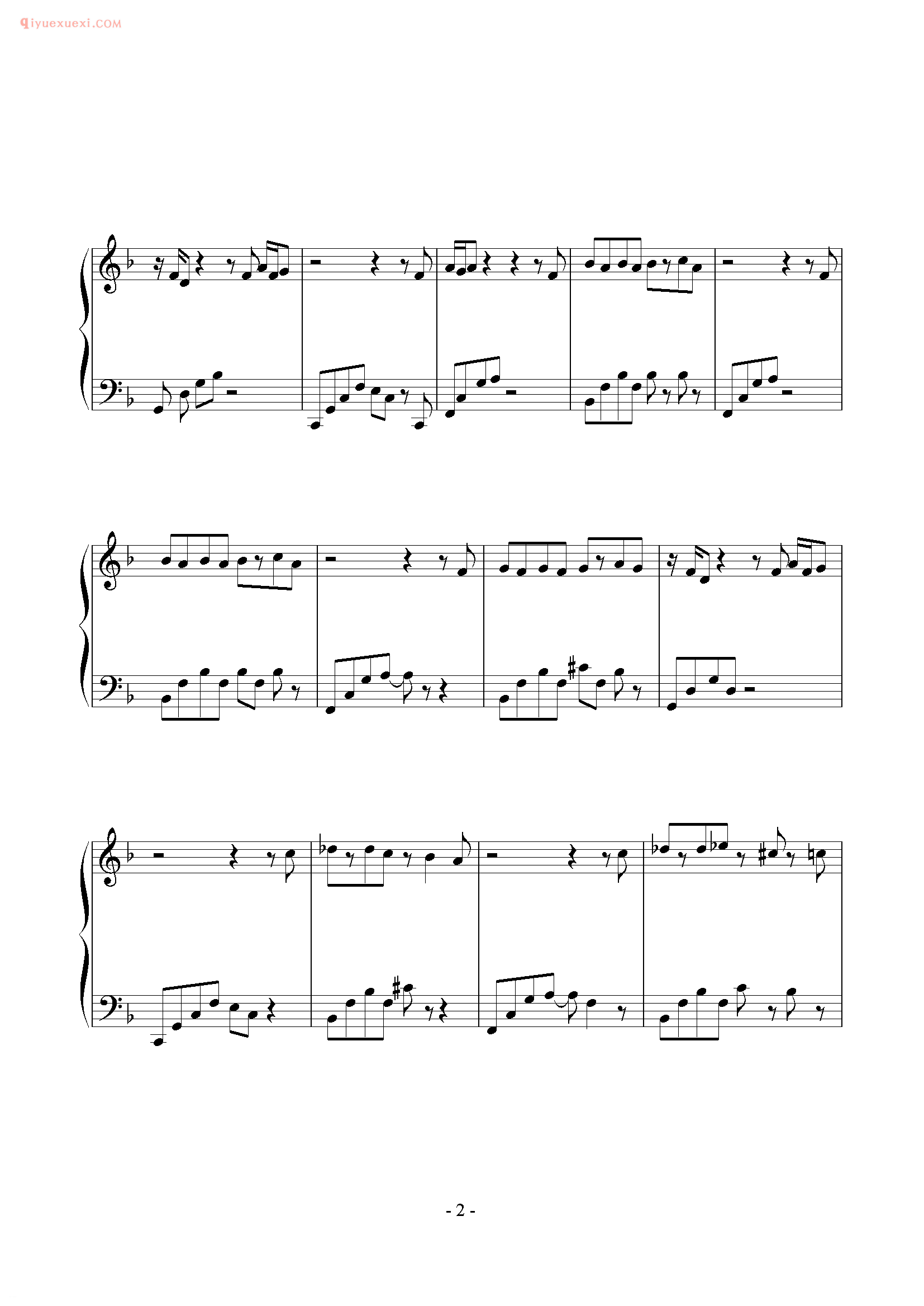陶喆歌曲《普通朋友》钢琴谱五线谱
