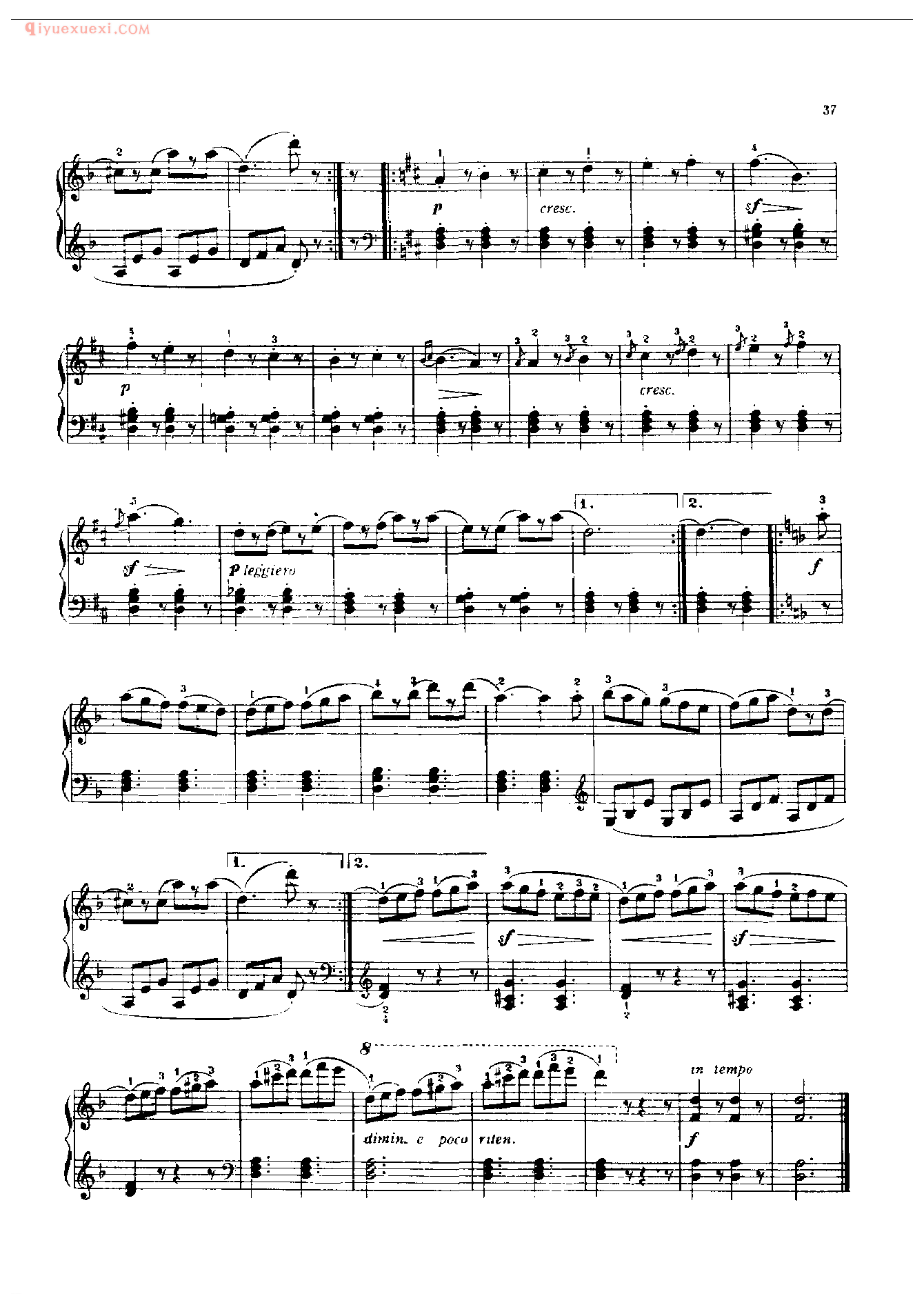 钢琴曲精选_塔兰泰拉舞曲(Tarentelle)布格缪勒