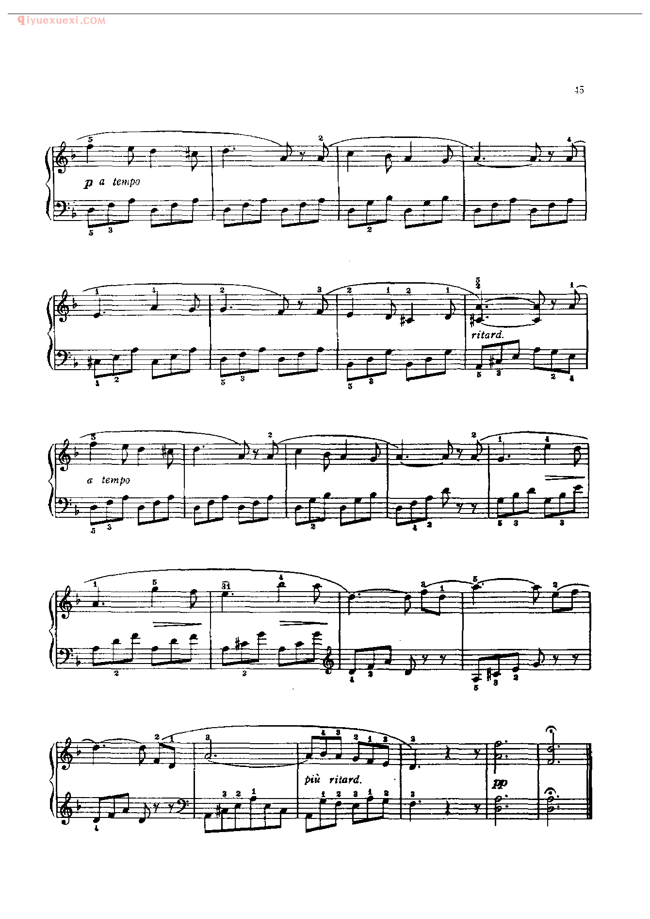 钢琴曲精选:勿忘我(Forget-Me-Not)里赫纳
